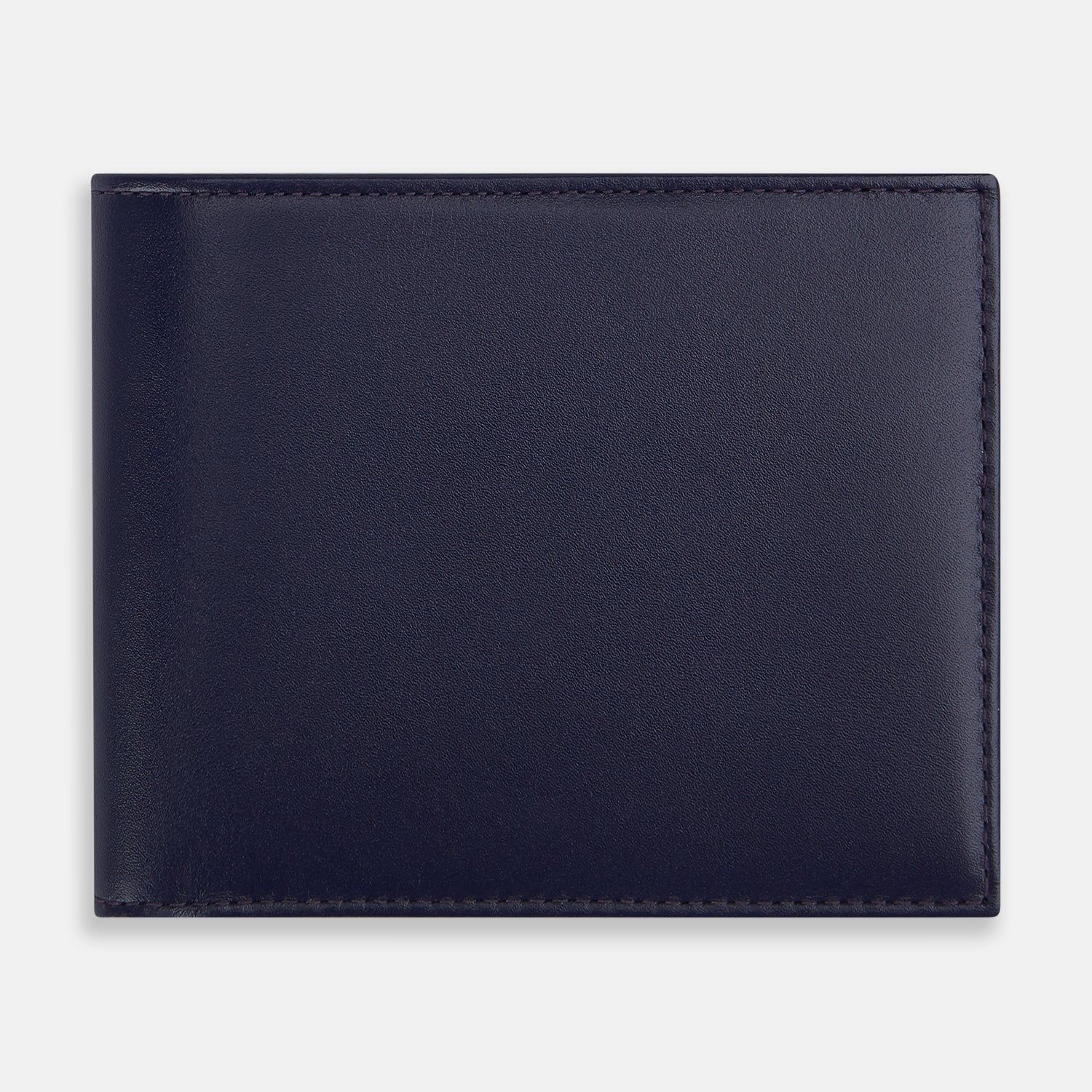 Navy Blue Leather Wallet