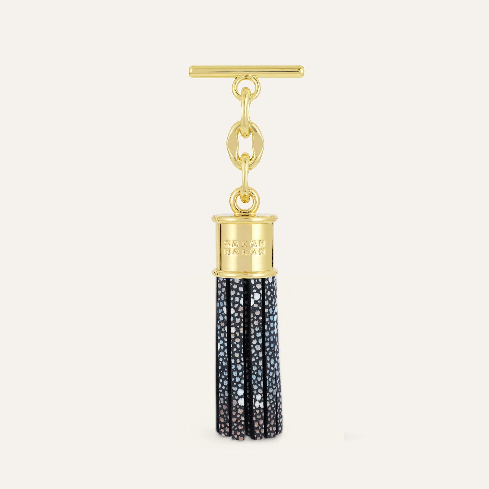 Capsule Tassel Mini | Multi Colour Shagreen with Gold hardware