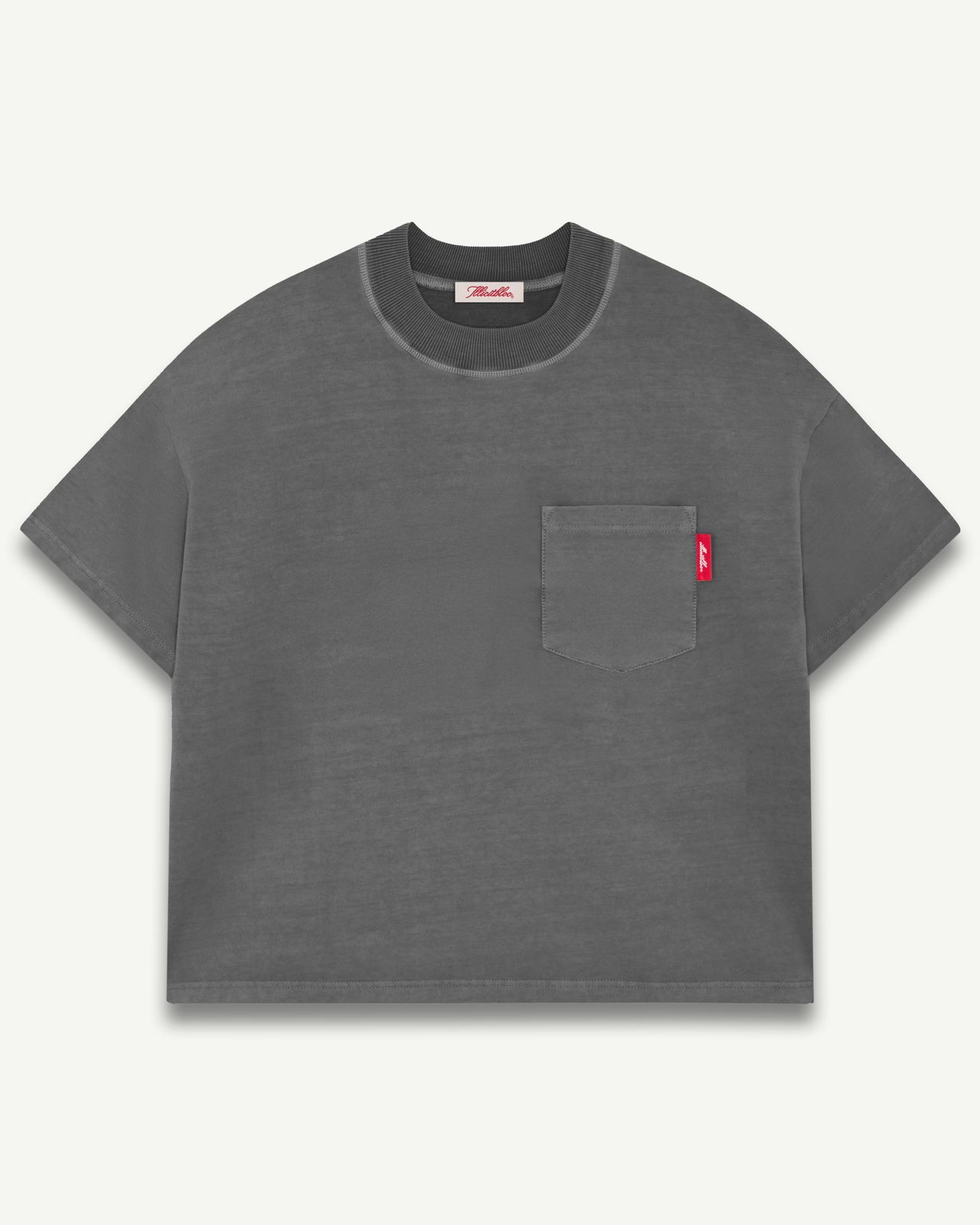 CLASSIC CLOUDWEAVE™ POCKET T-SHIRT - CHARCOAL