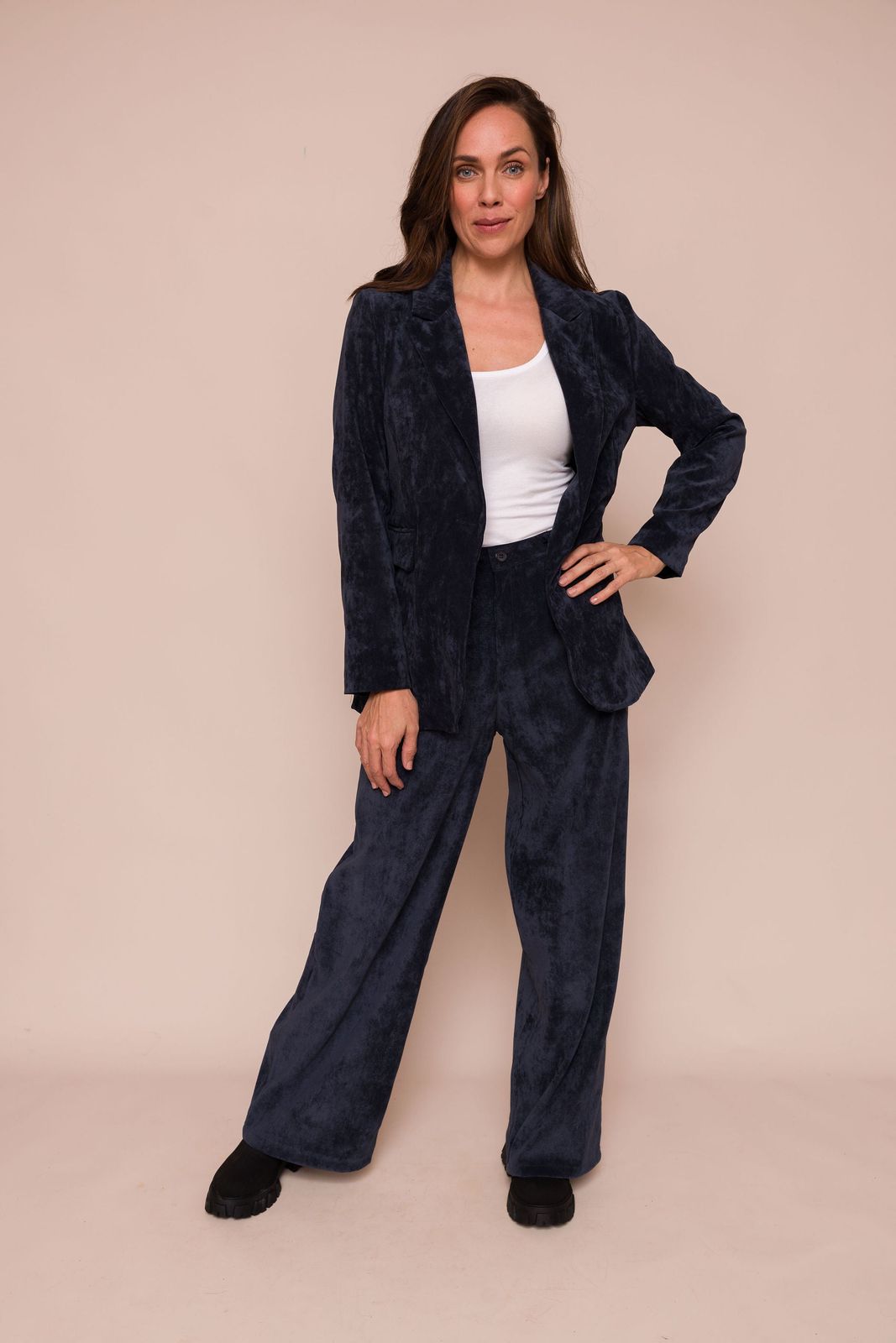 Missy Velvet Wide Leg Pants