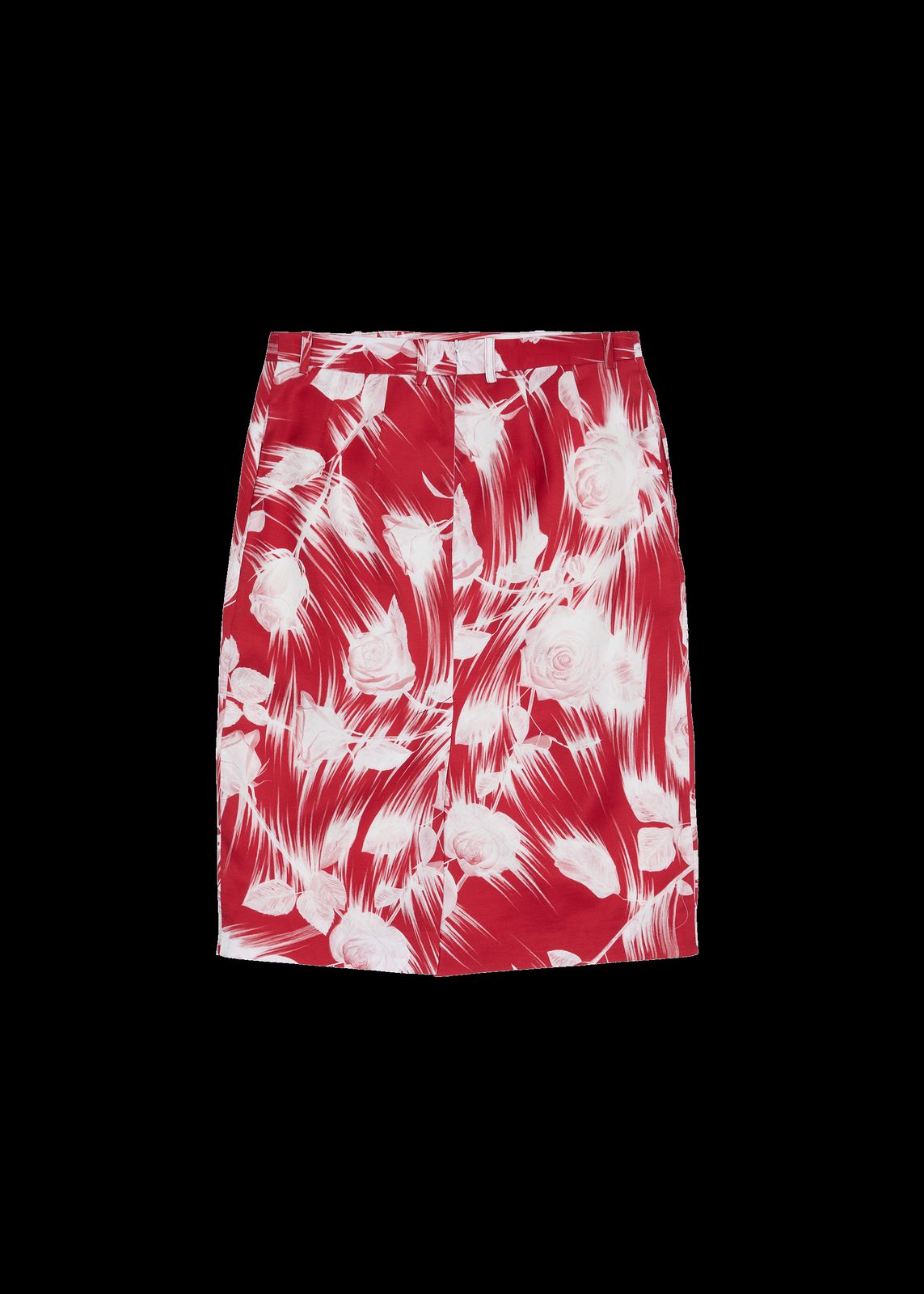 BUMPSTER SKIRT RED/WHITE ROSE