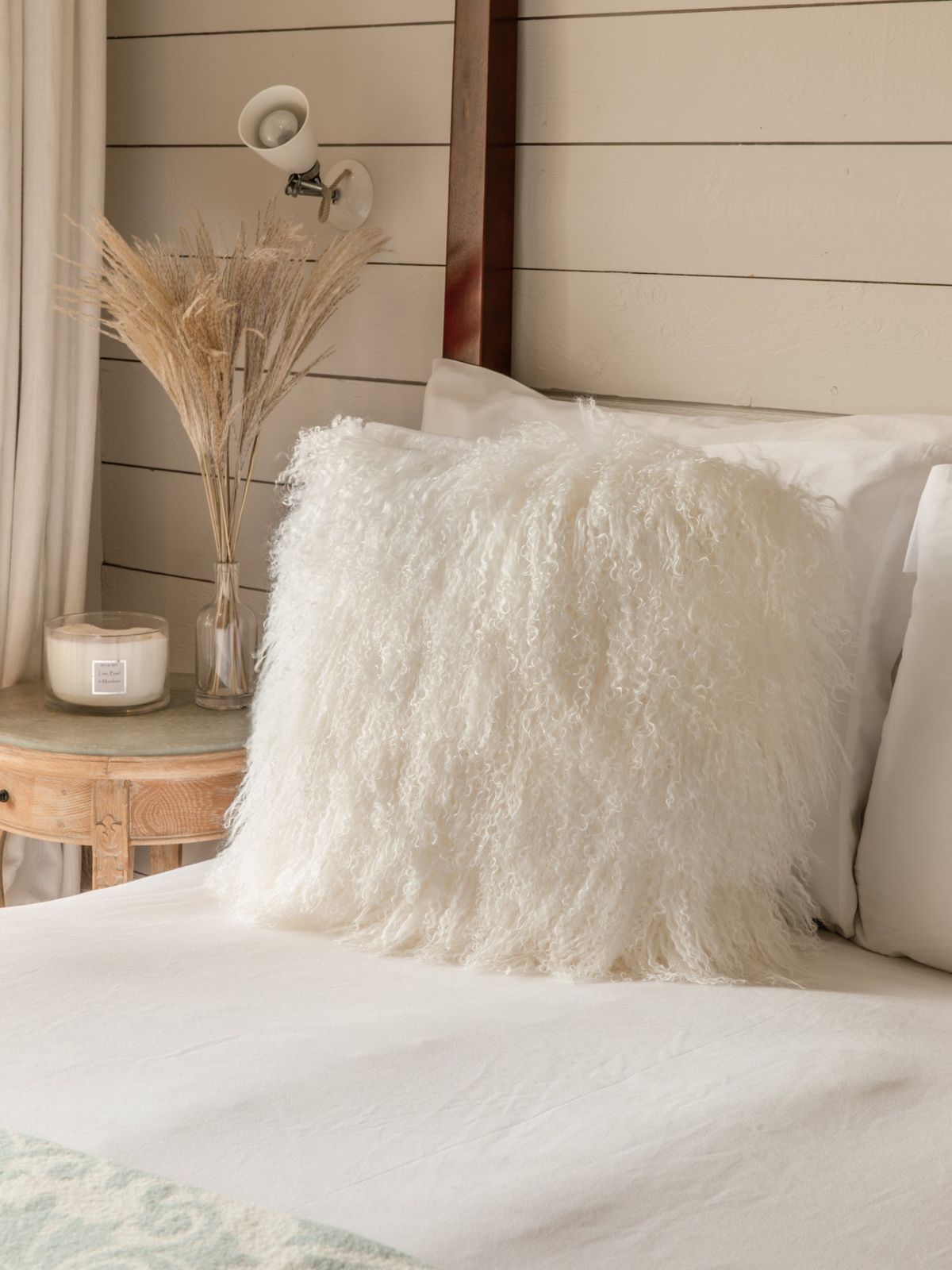 Tibetan Cushion - Cream