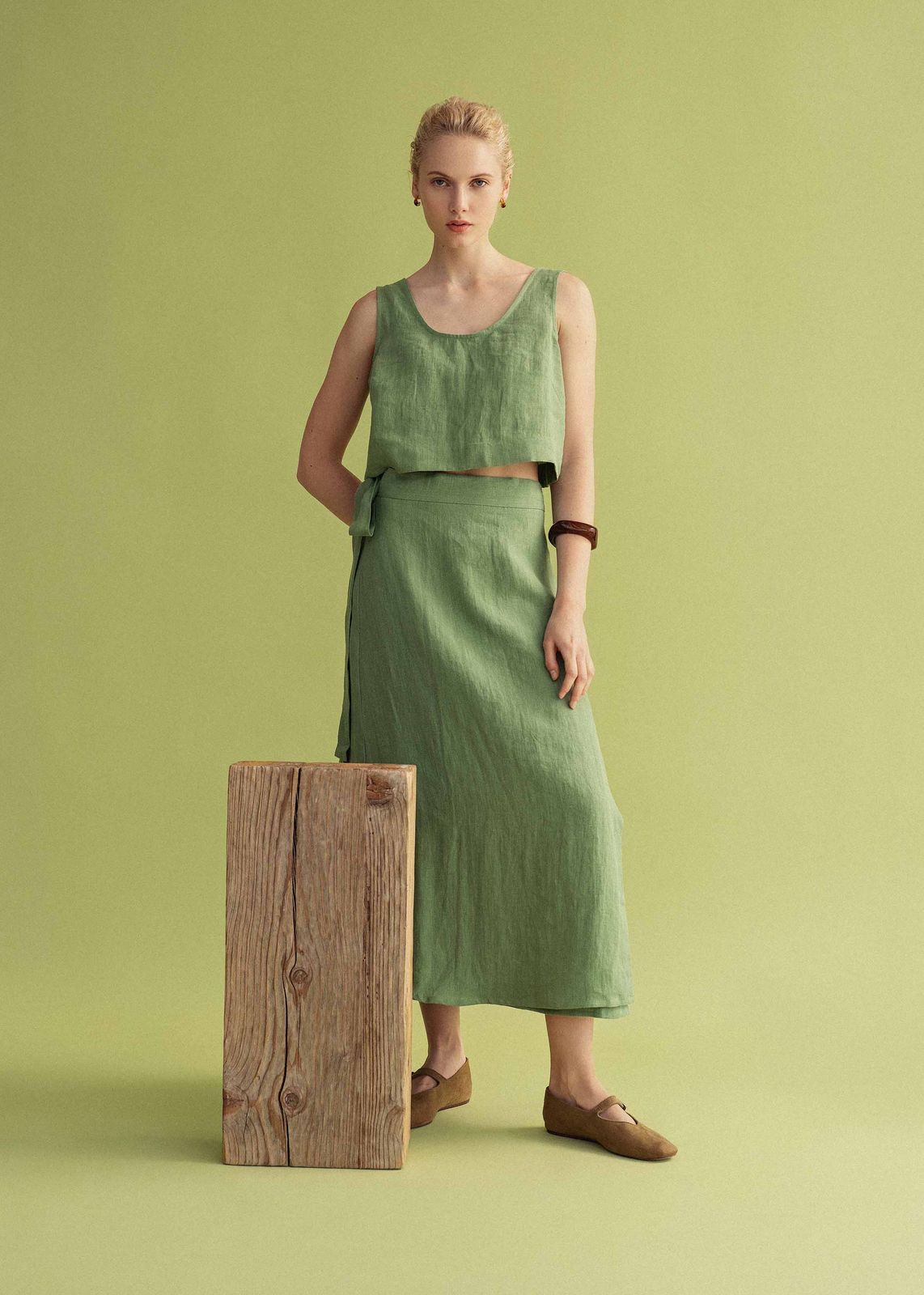 Pippa | 100% Linen Mini Crop Top | Various Colours