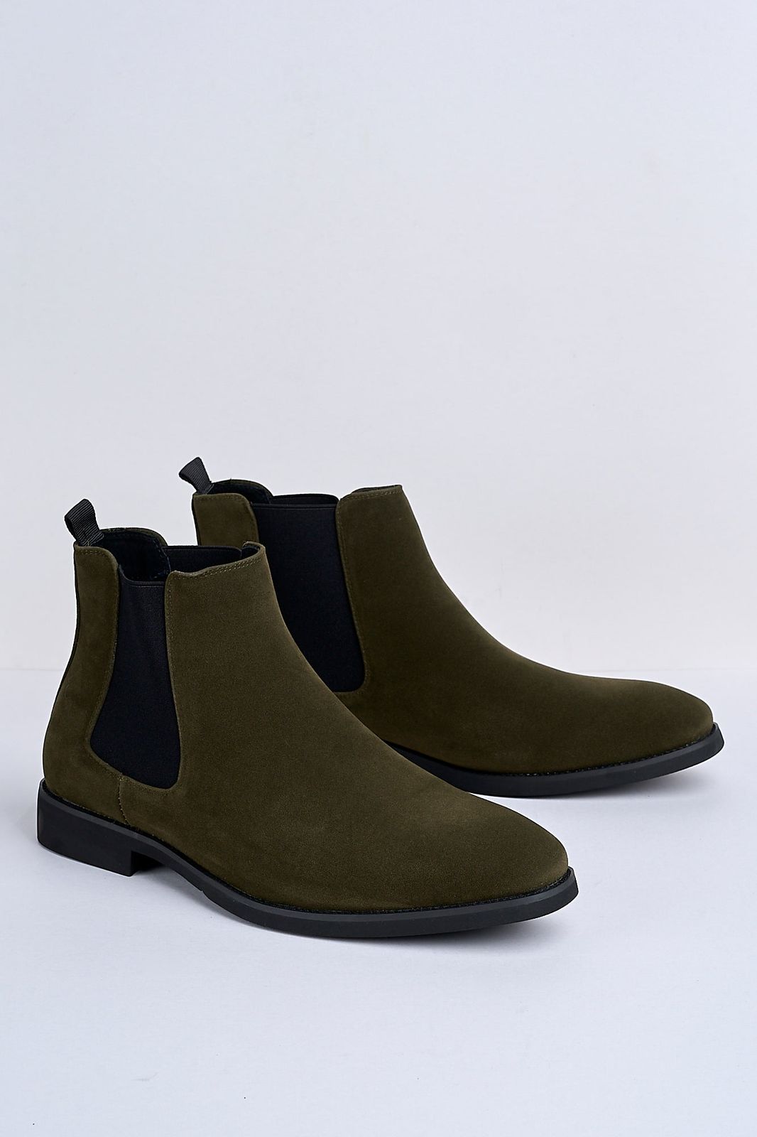 Montieri Suede Chelsea Boot – Olive Green