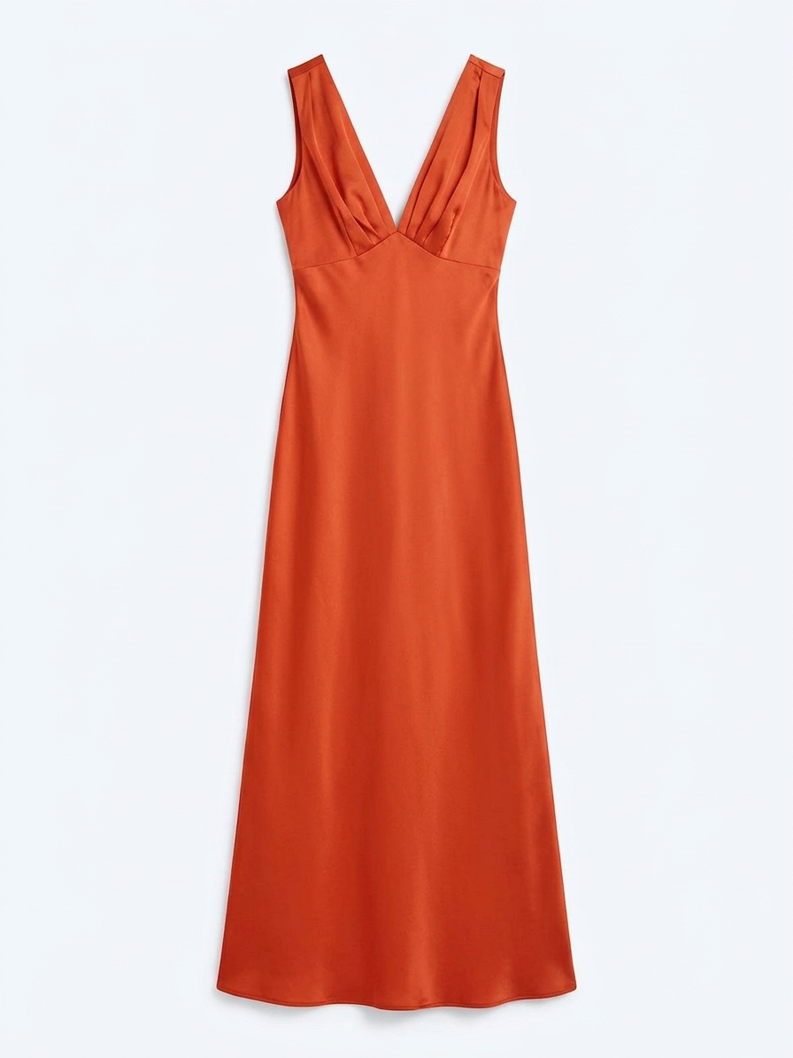 Casey Dress In Burnt Orange