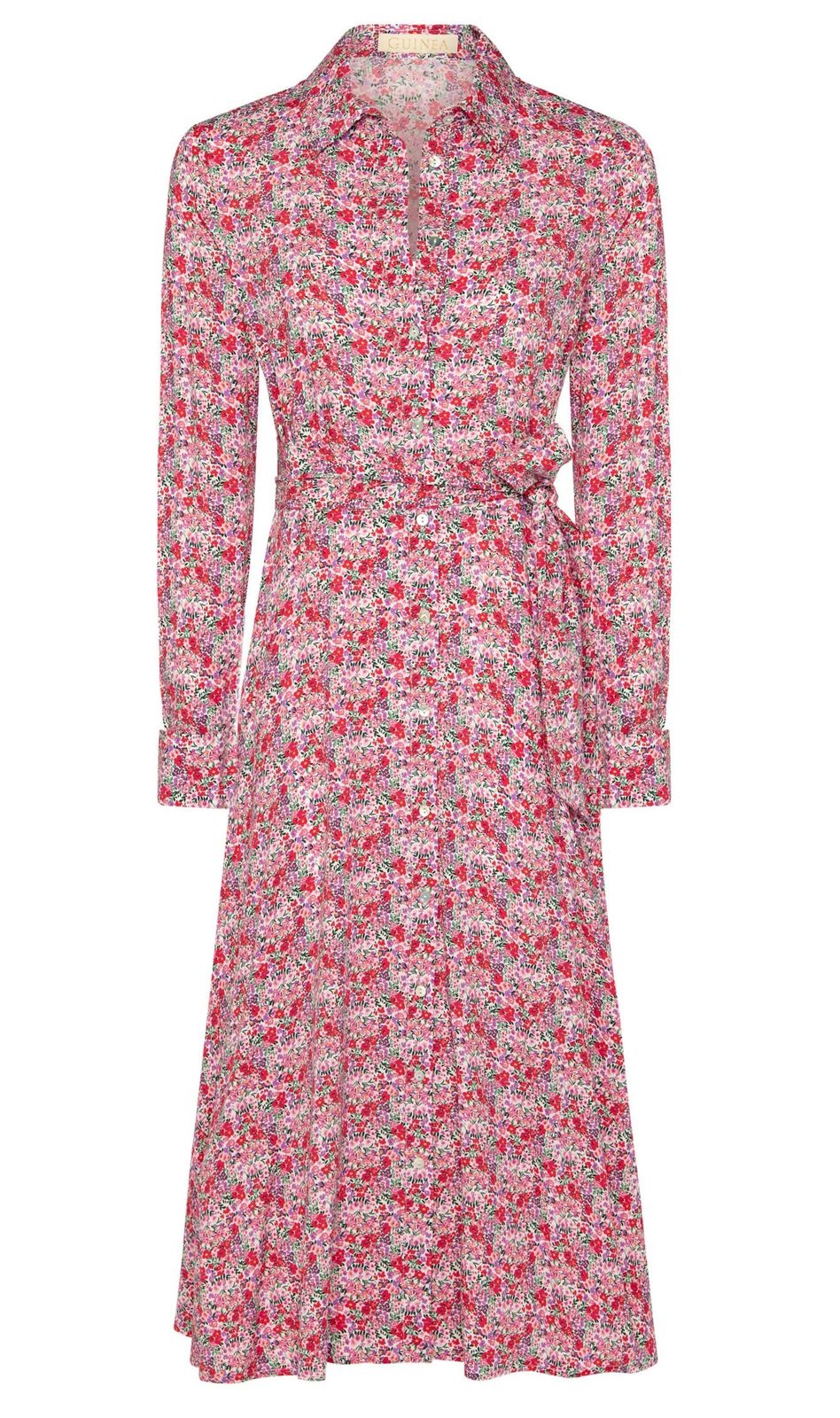 Lulu Shirt Dress - Pink Summer Floral Print - 50% Off