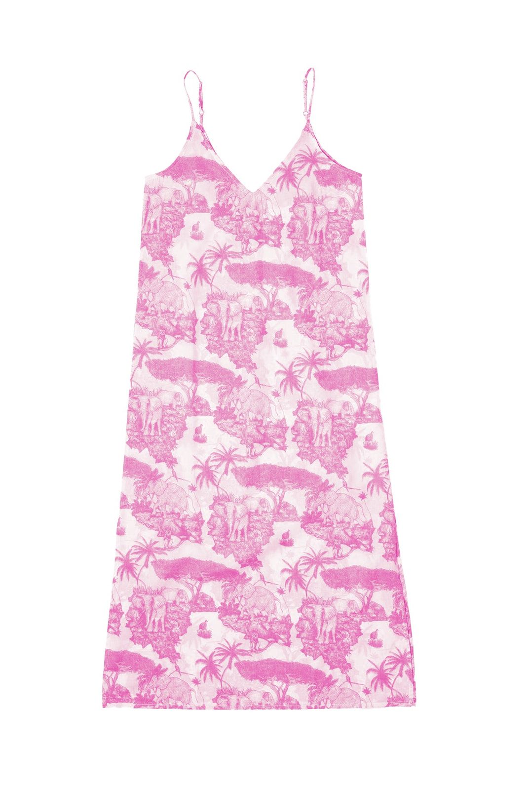 Slip Nightie Loxodonta Print Pink