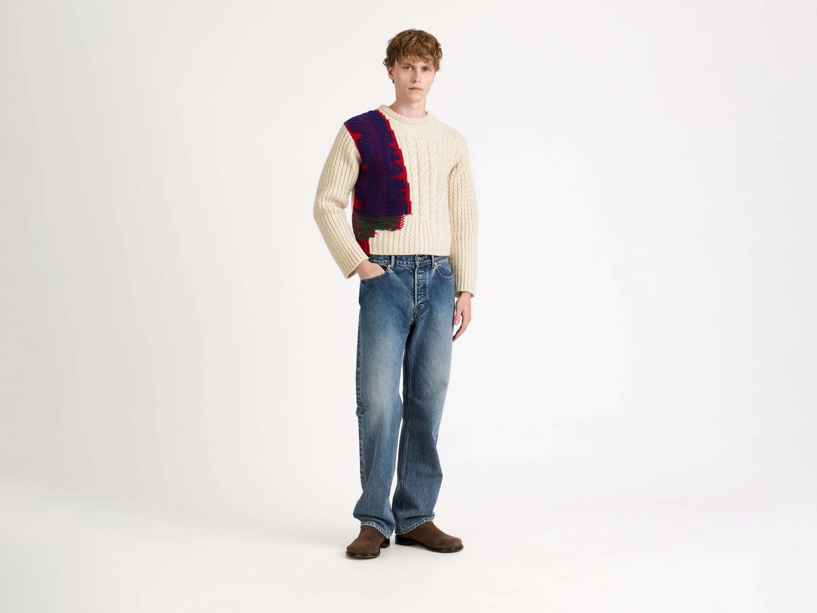 CL_CABLE-KNIT JUMPER - IVORY_KW1520YN0461