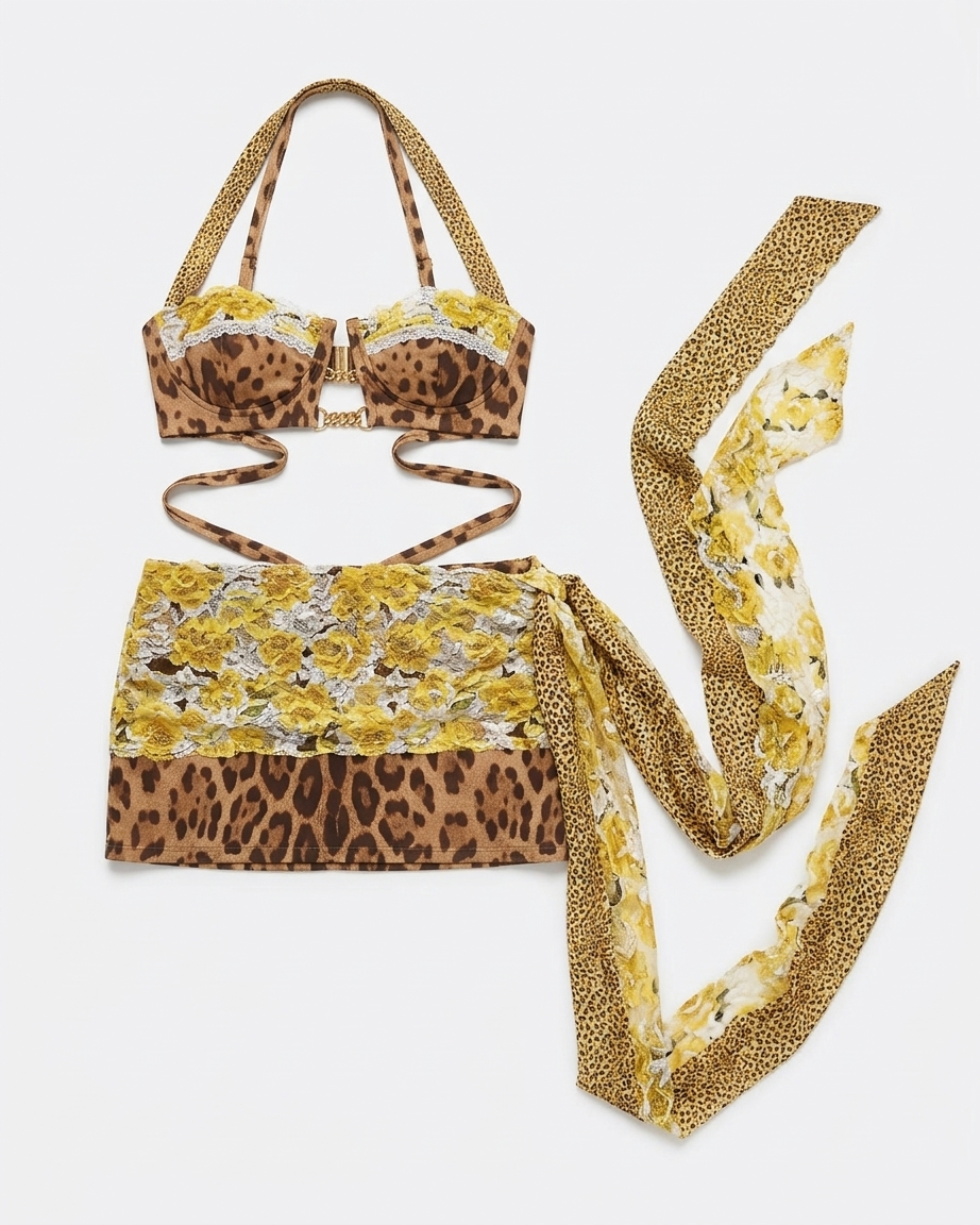 Catia Bralette And Low Waist Mini Set