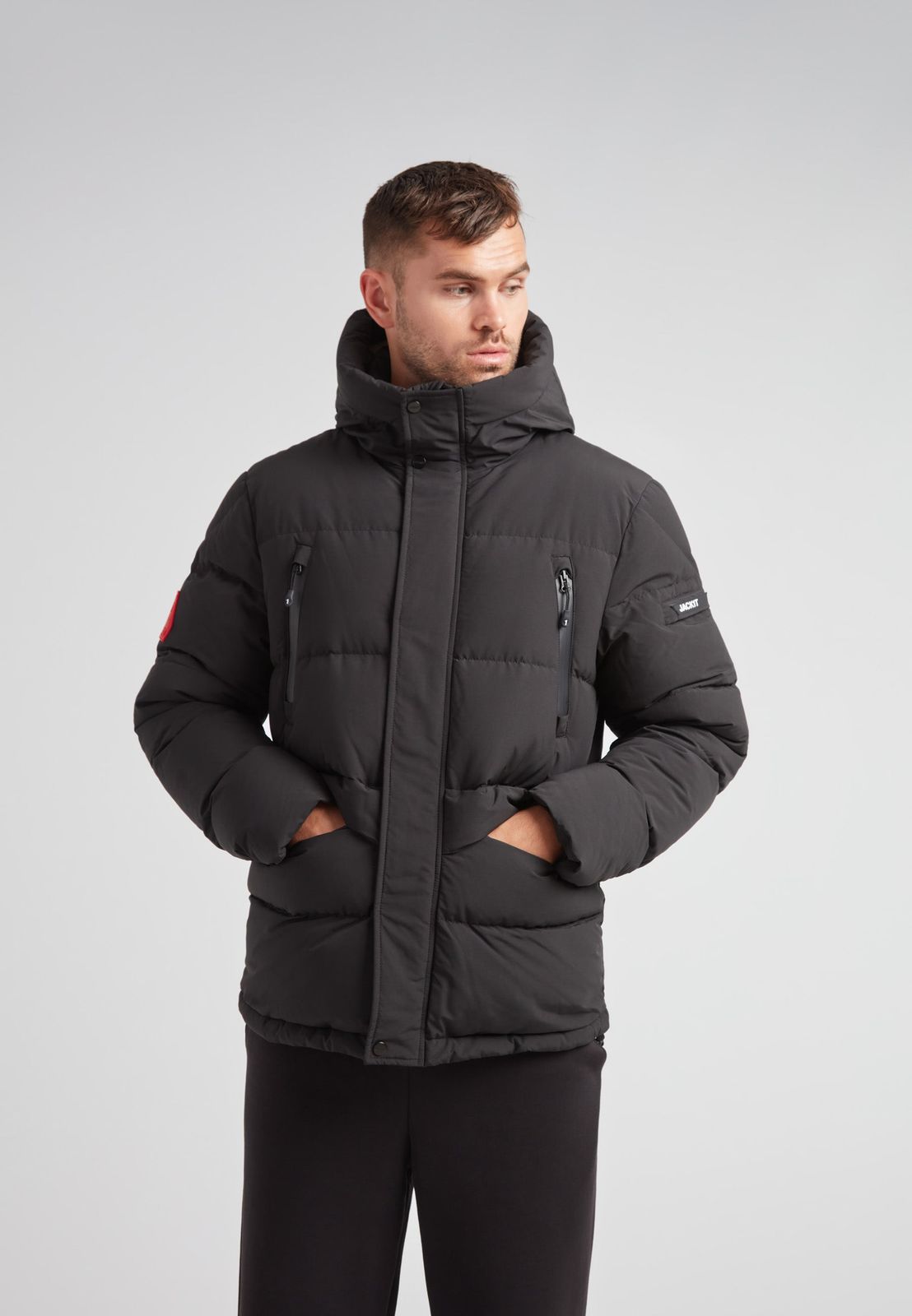 EZ Frontier Prime Down Puffer Jacket Matt Black