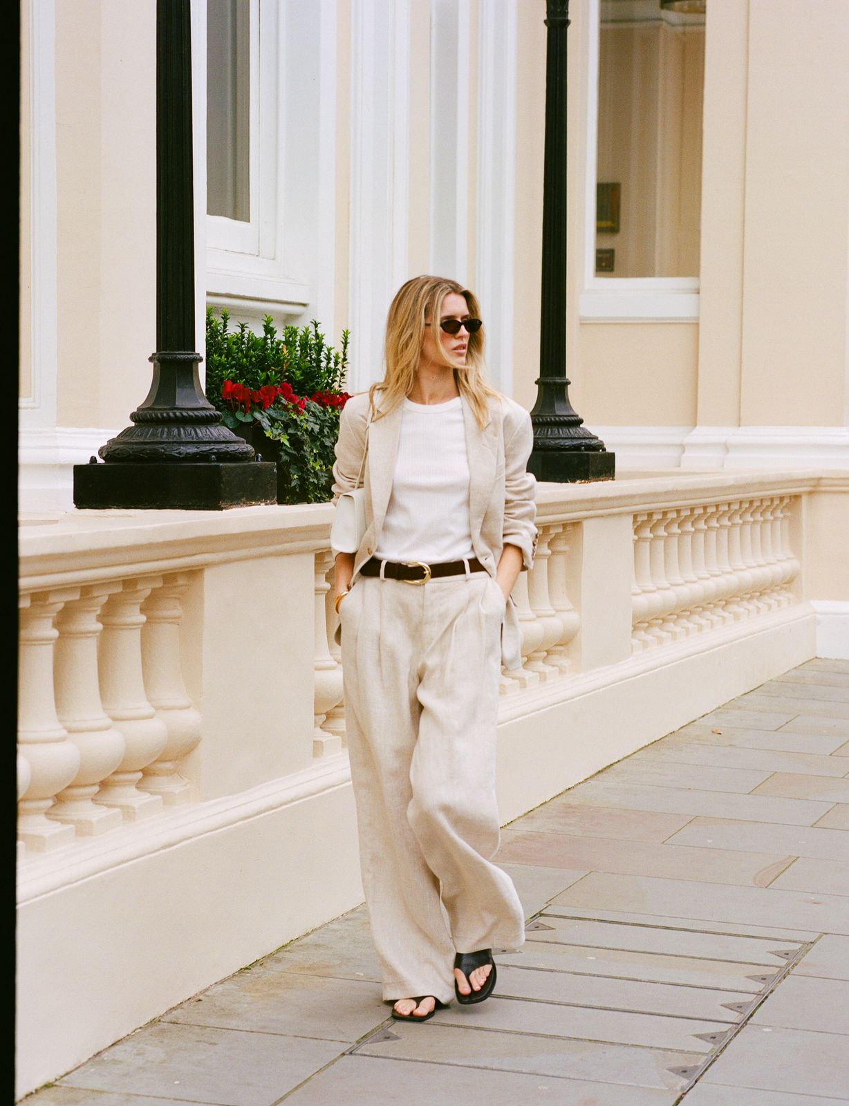 Rampling Trouser: Linen, Oatmeal