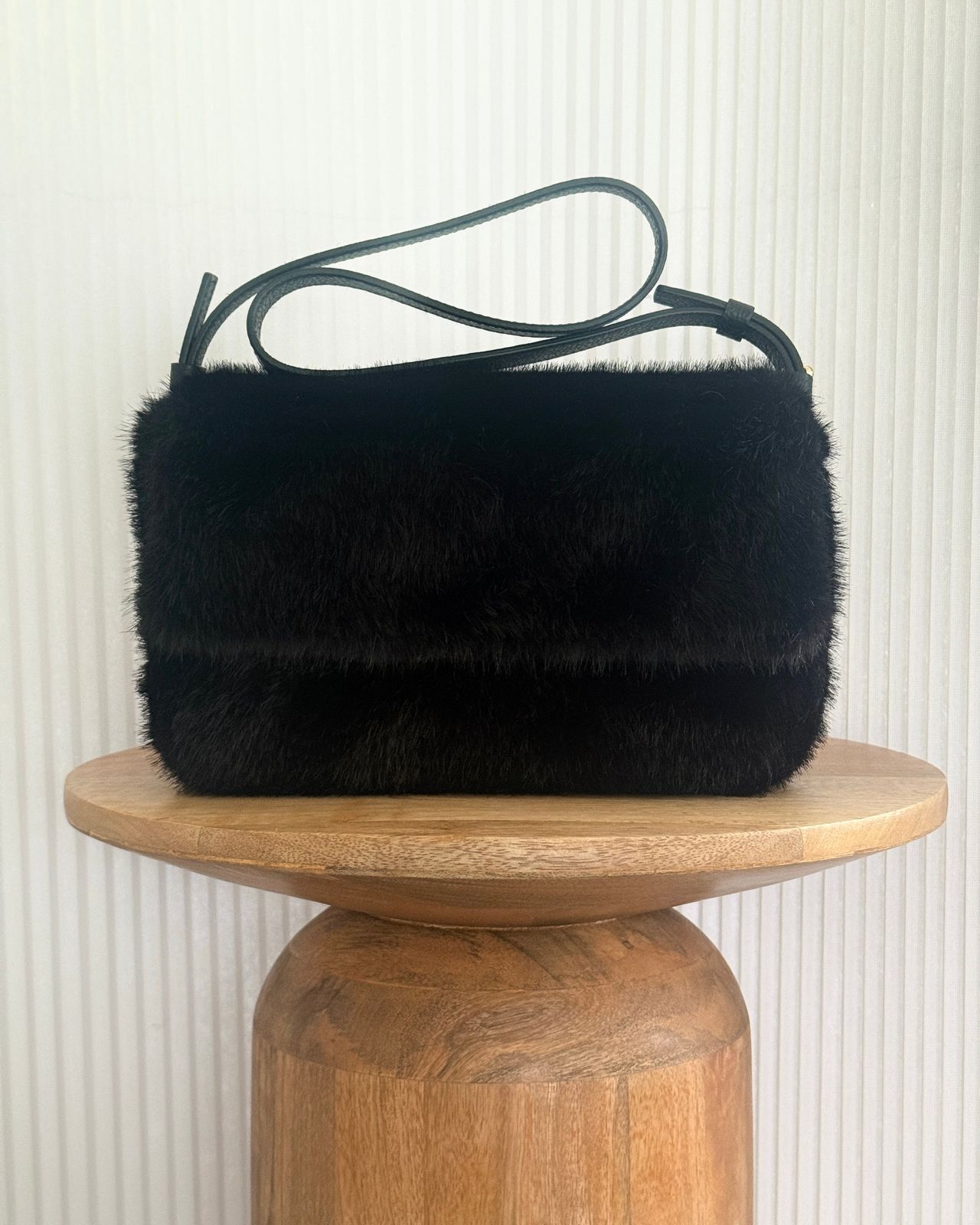 KATE IN BLACK FAUX FUR