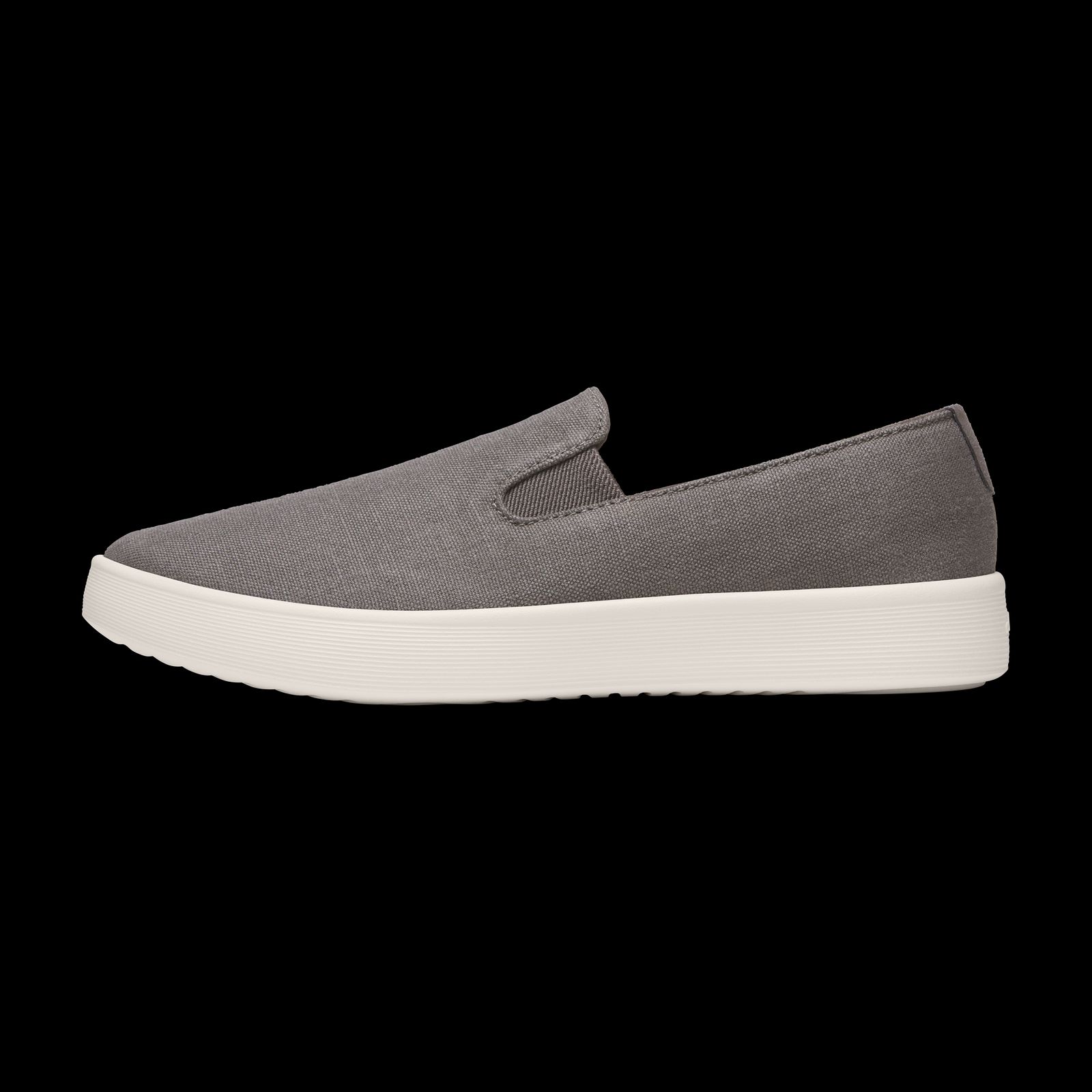 Women's Canvas Cruiser Slip On - Anthracite (Natural White Sole)