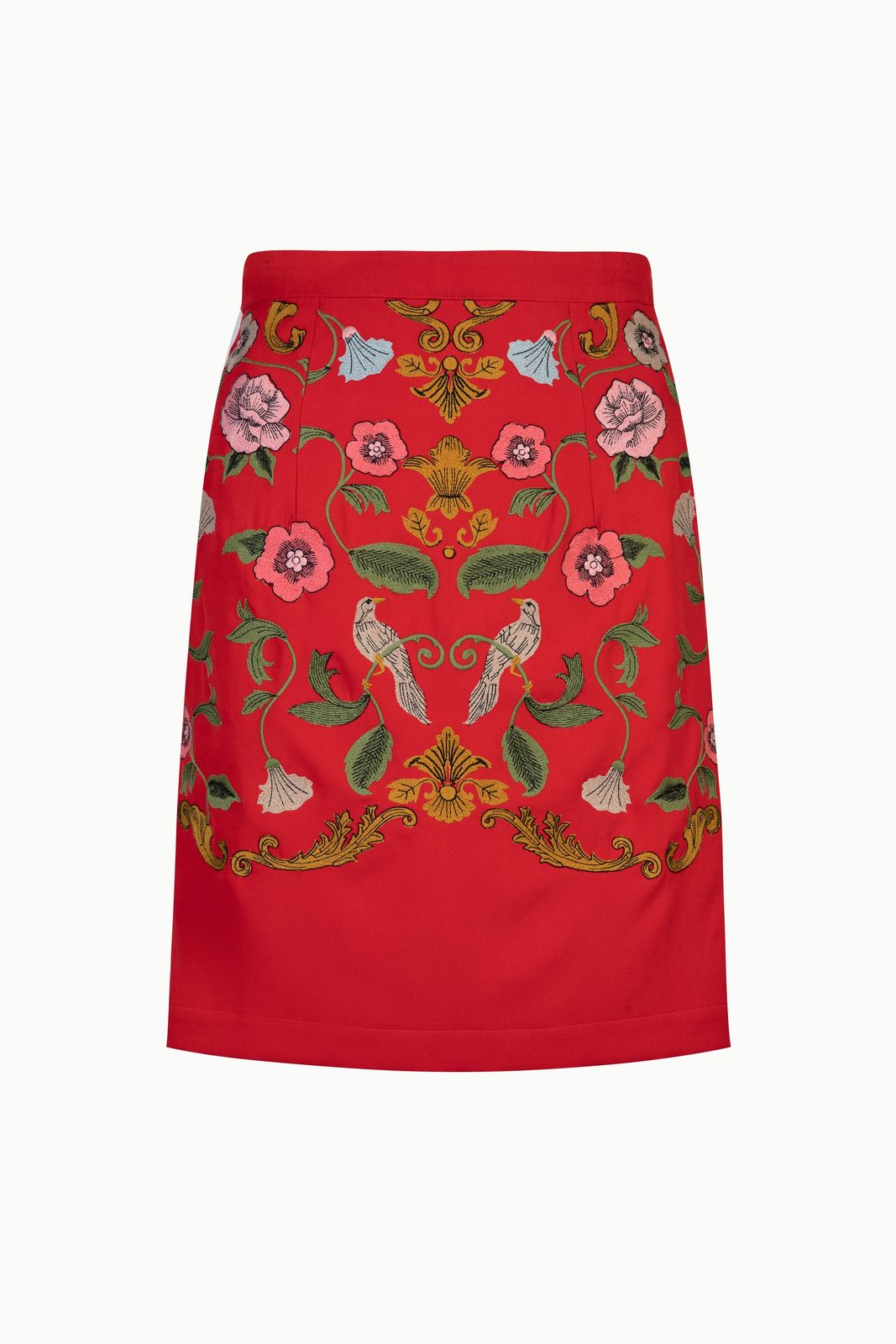 Madeline Embroidered A-Line Skirt