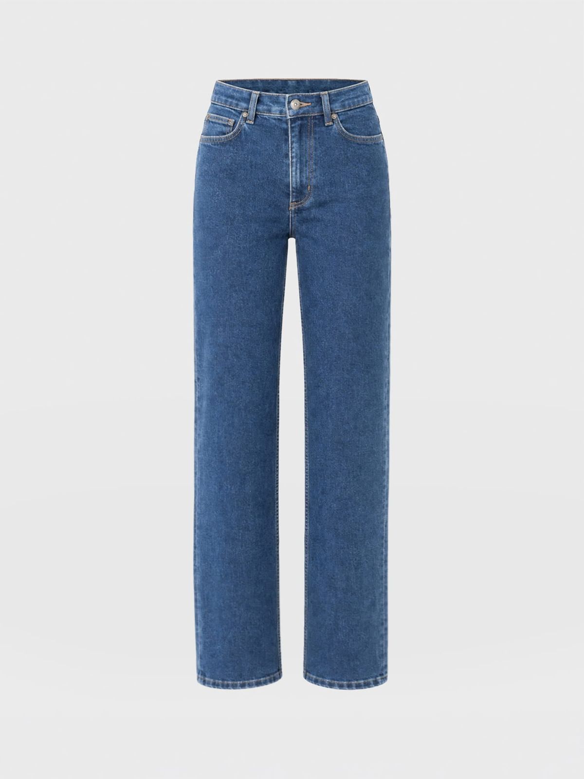Straight Leg Jean - Mid Blue