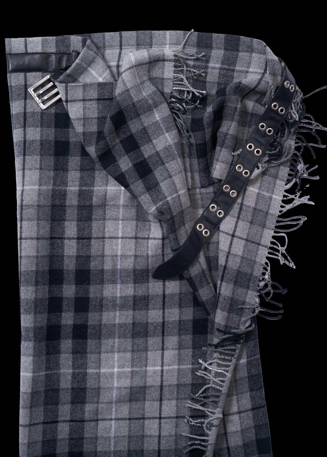 MANIA BLANKET SKIRT - GREY