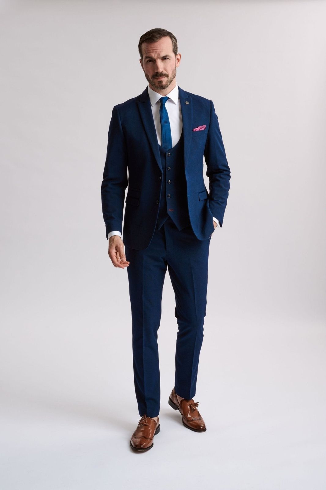 Bromley Navy 3 Piece Suit