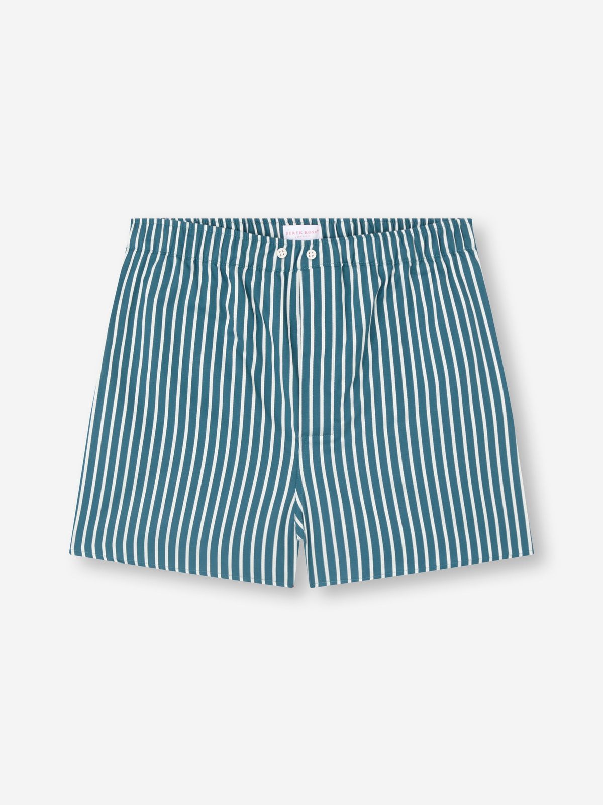 Royal Cotton Modern Fit Boxers Teal & White Stripe