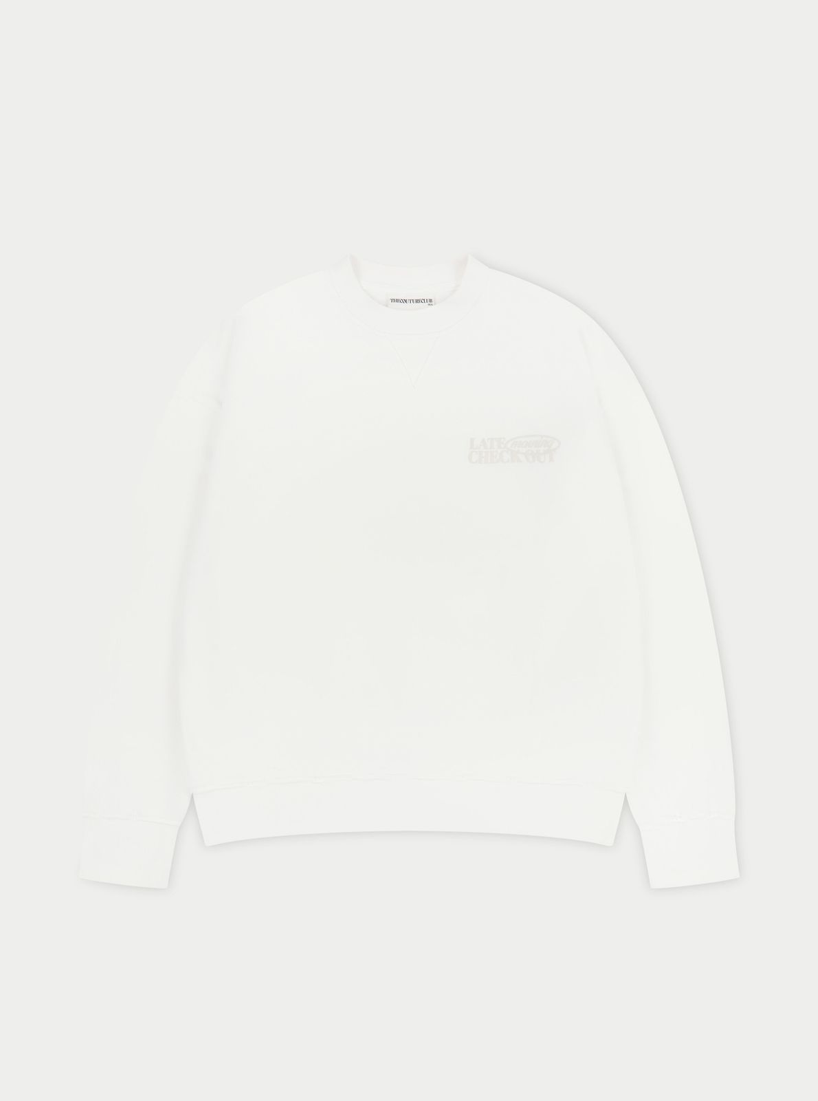 LATE CHECKOUT SWEATSHIRT - OFF WHITE