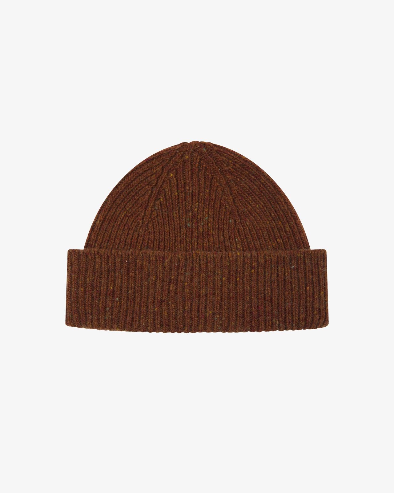 4003 Speckled Donegal wool hat - chestnut