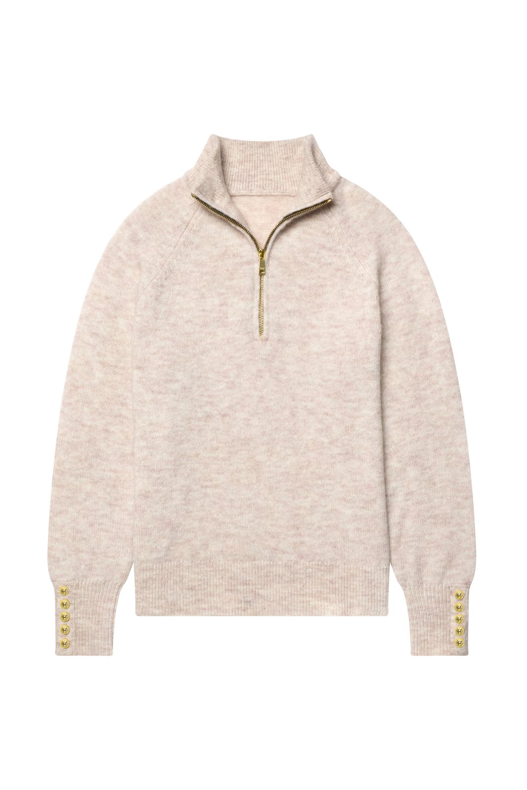 Tori Quarter Zip Knit (barley)