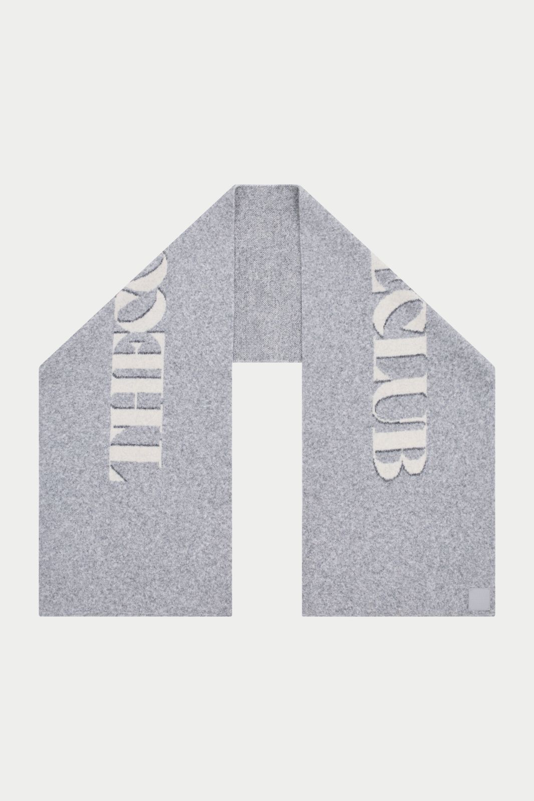 COPYRIGHT KNIT SCARF - GREY MARL