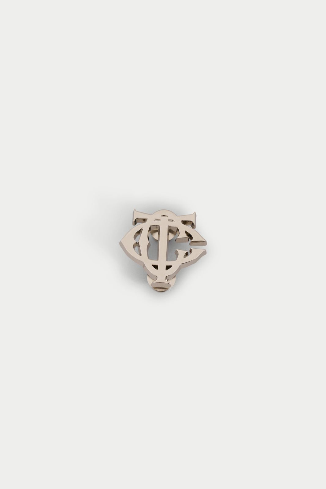 MONOGRAM PIN BADGE - SILVER
