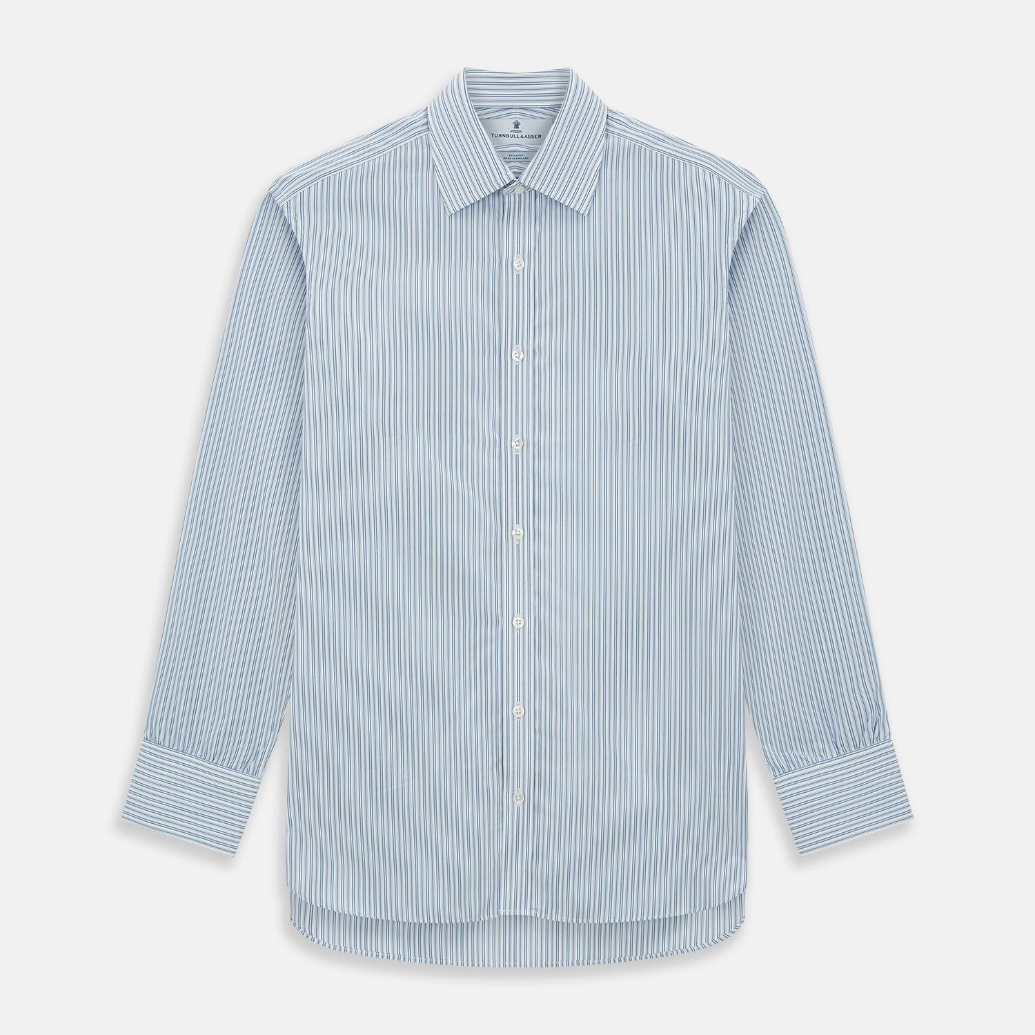 Sky Blue Double Stripe Mayfair Shirt