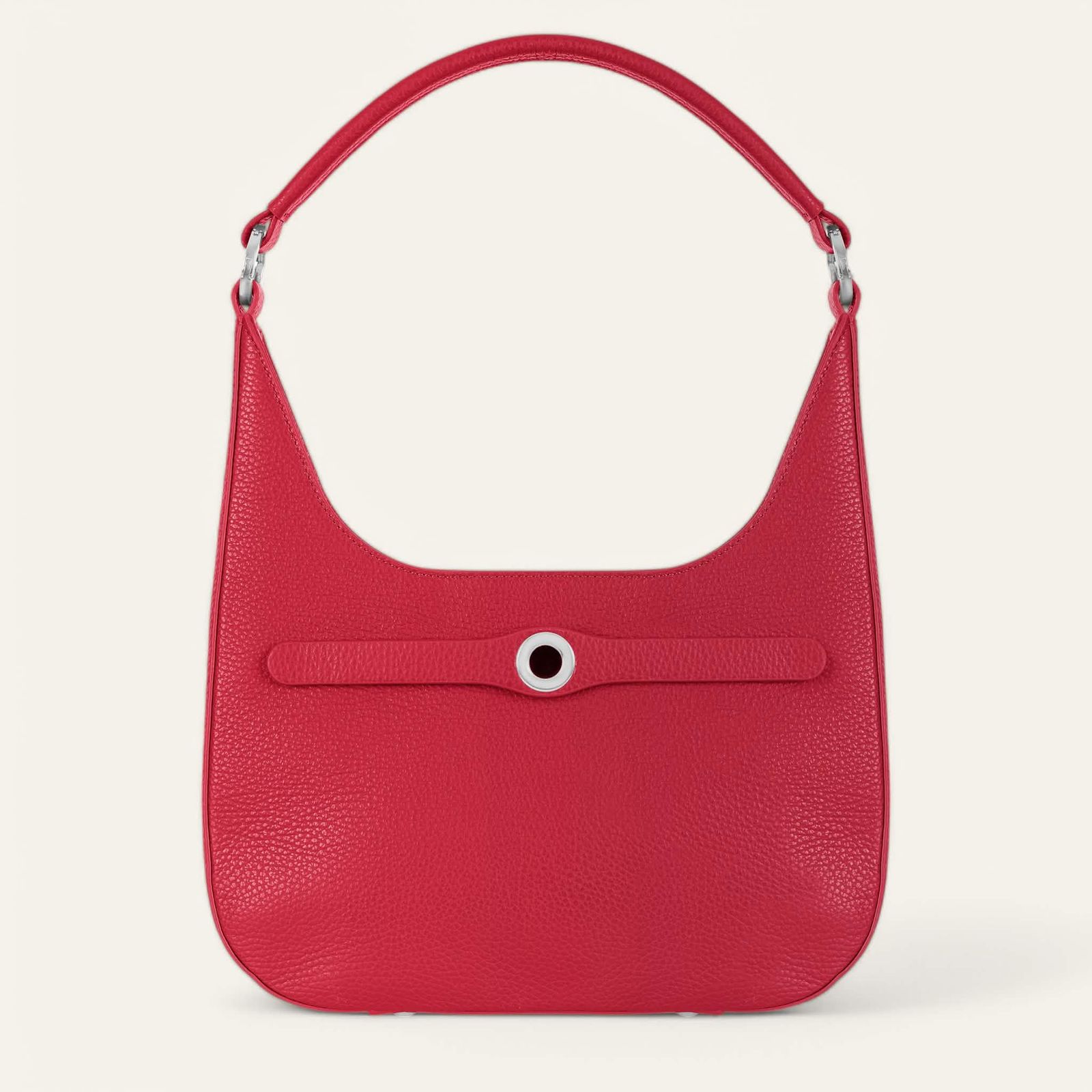 Florence Shoulder Bag | Pillarbox Red with Silver hardware