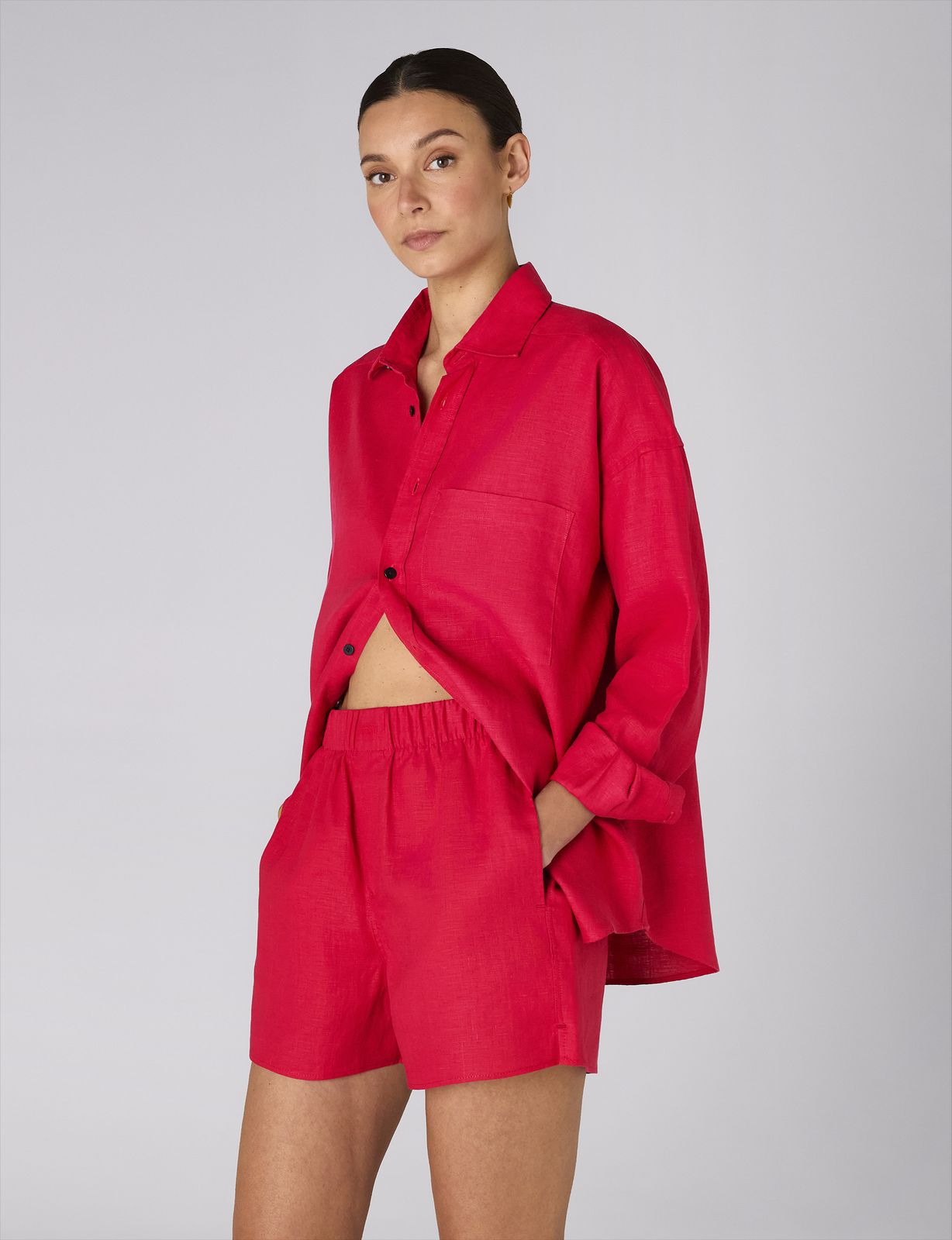 The Set: Hemp Red Shirt & Boxer