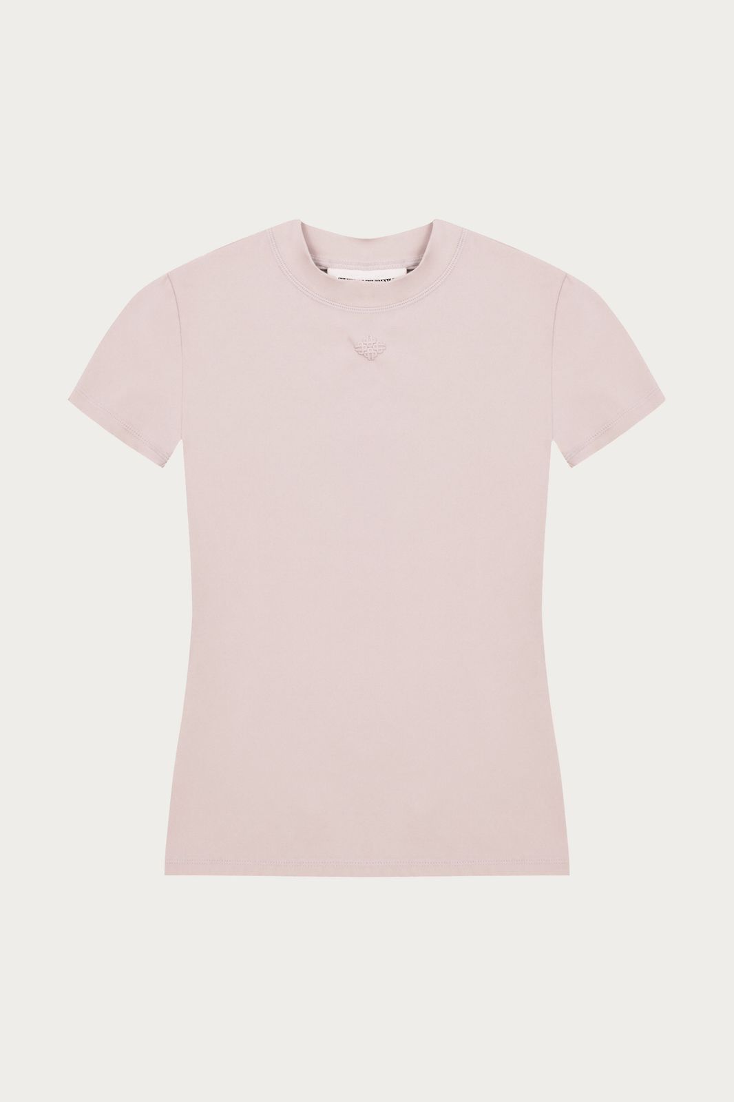 SCULPTING STRETCH EMBLEM BABY TEE - PINK