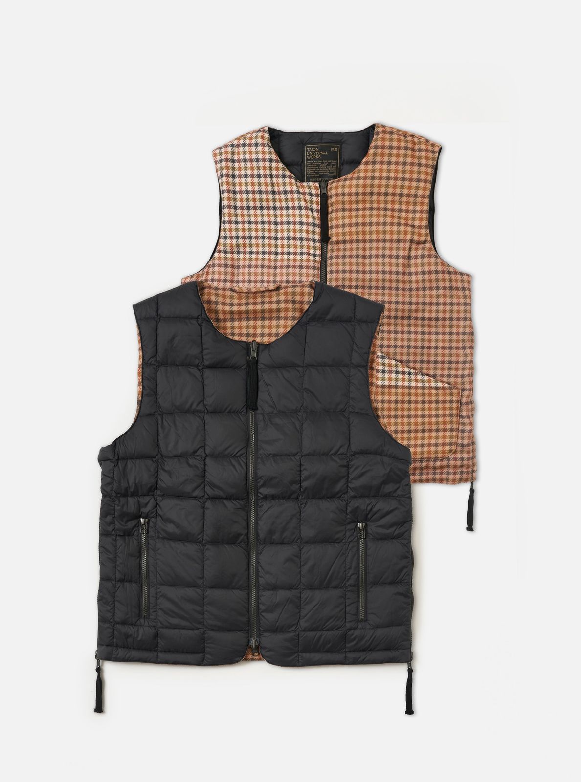 TAION x Universal Works Reversible Black Military Line Vest