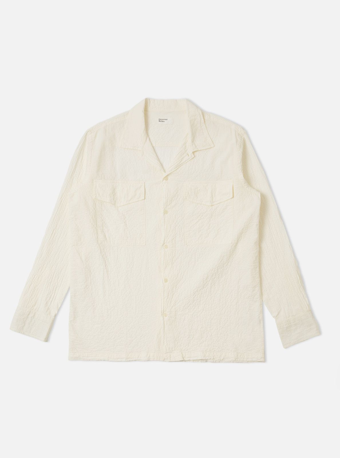 Ecru Arten Seersucker Attendant Shirt