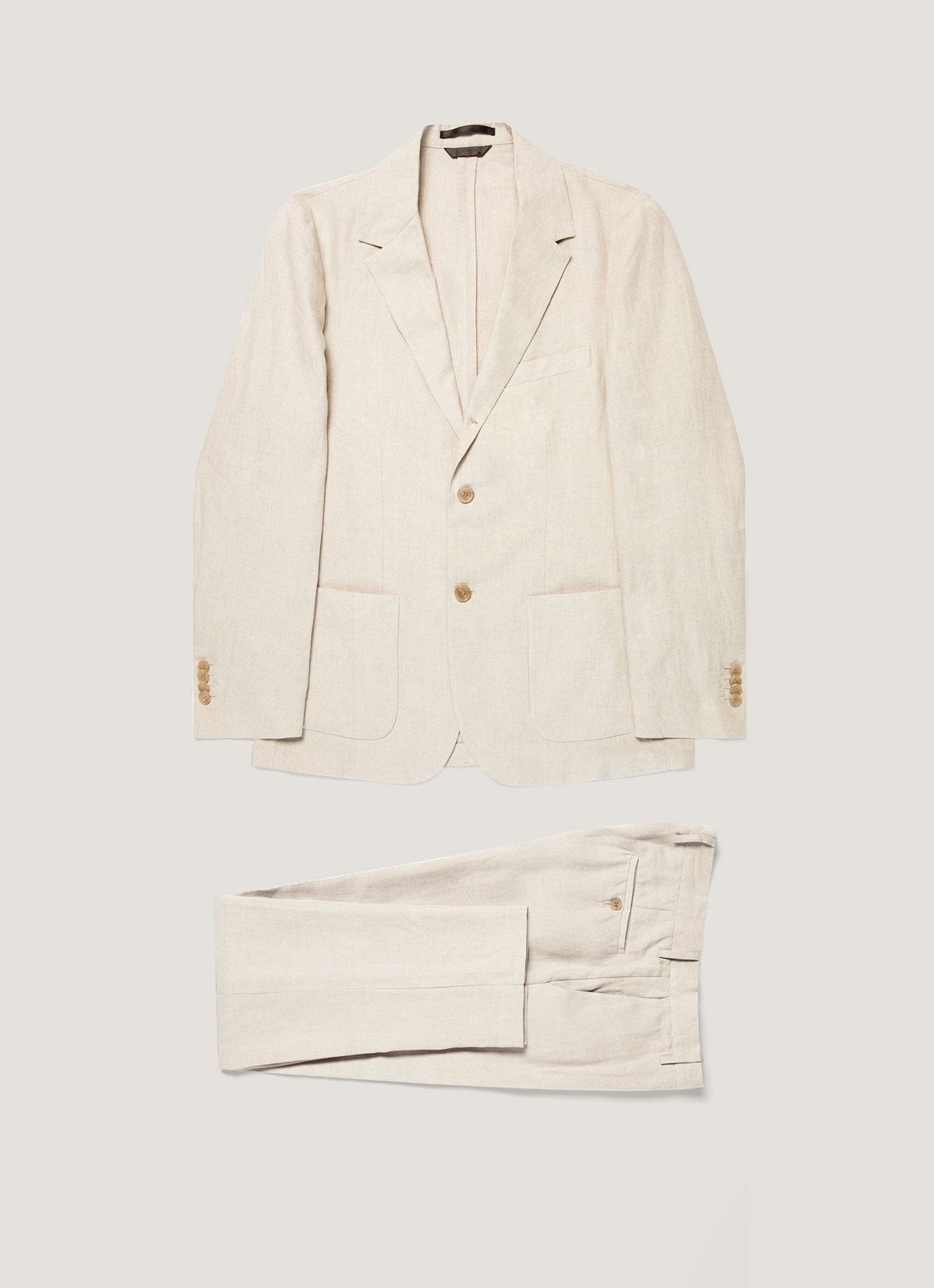 Men's Linen Two-Piece Suit in Sand