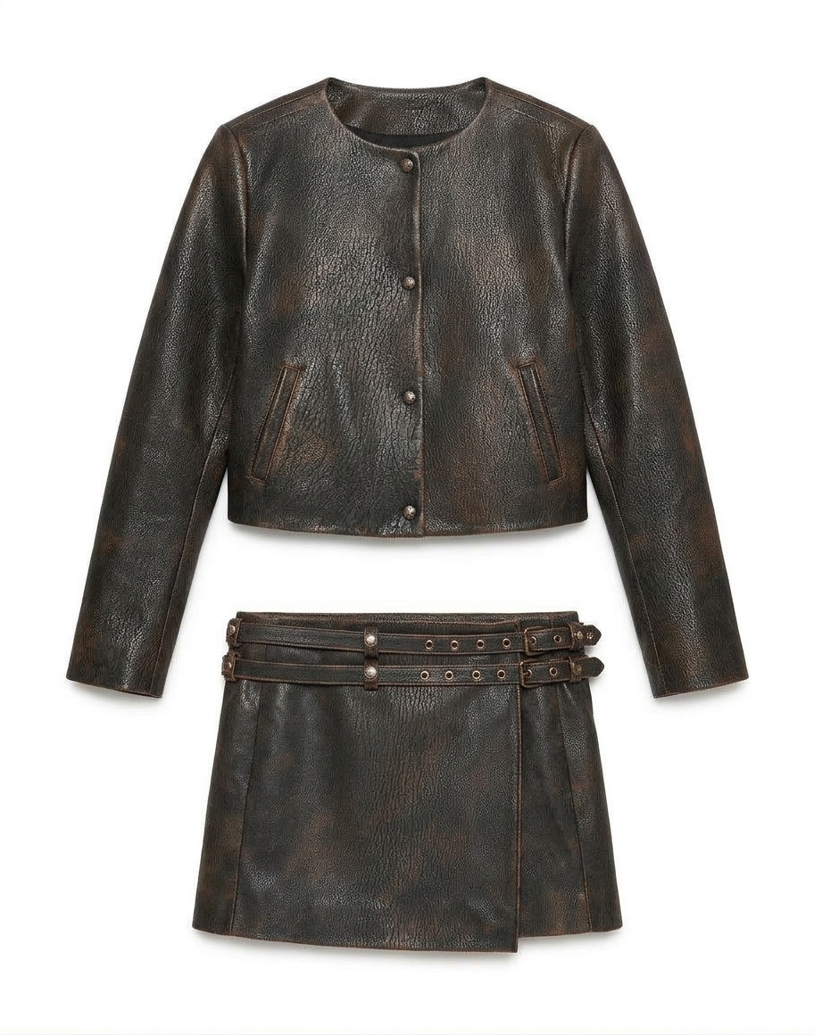 Winona Leather Crop Jacket