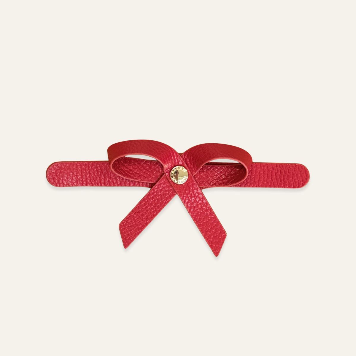 Petite Bow Mini | Pillarbox Red with Gold hardware