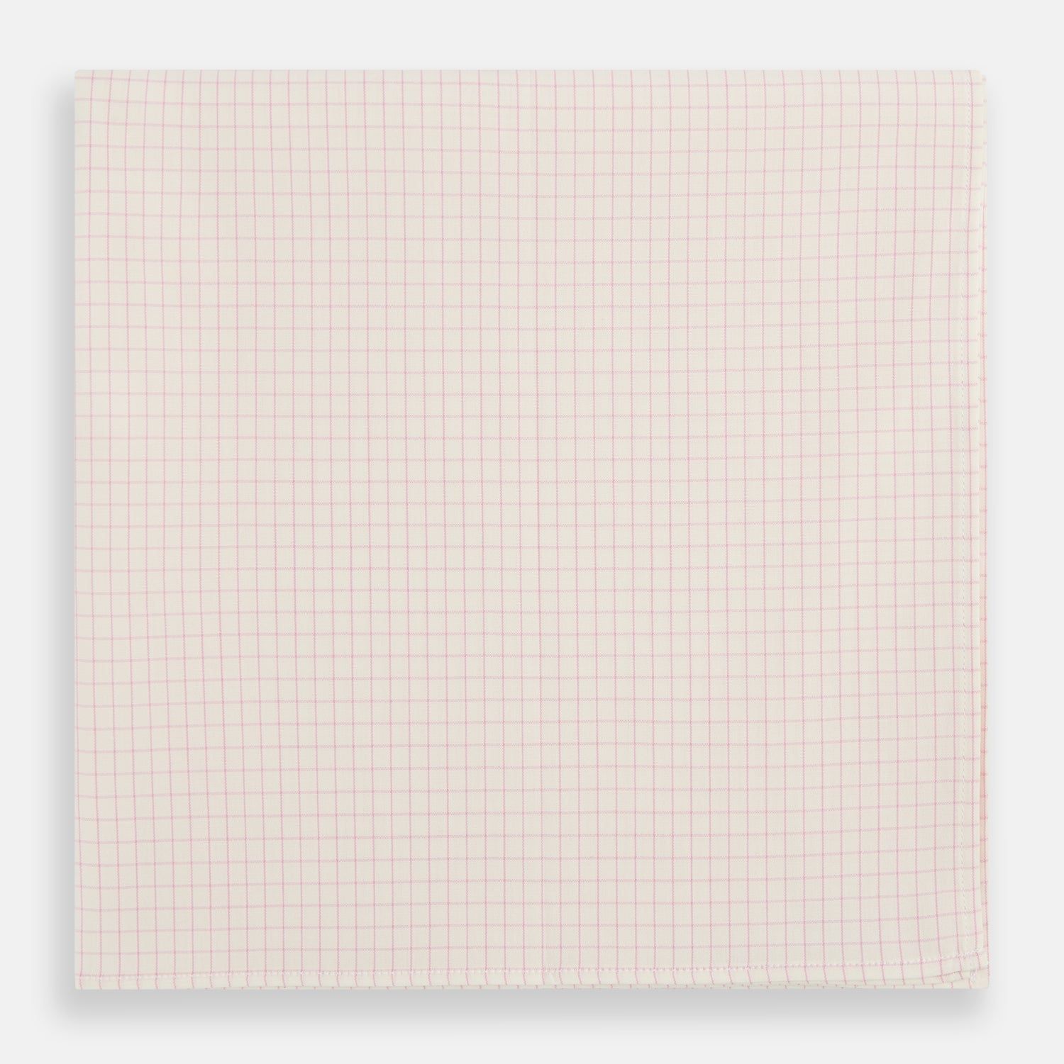 Pink Graph Check Handkerchief