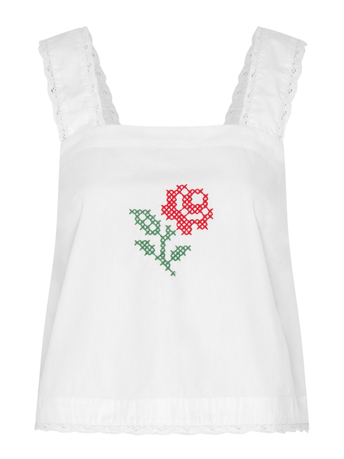 Elinda Top In White