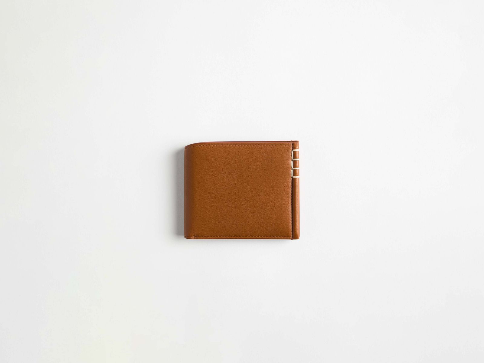 LEATHER LOAFER BI-FOLD WALLET IN TAN