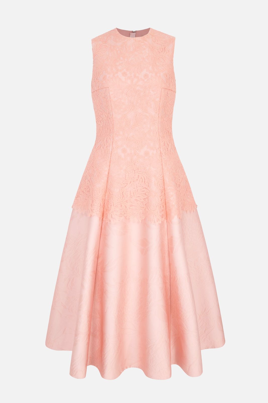 Mara Dress in Pink Embossed Cloque