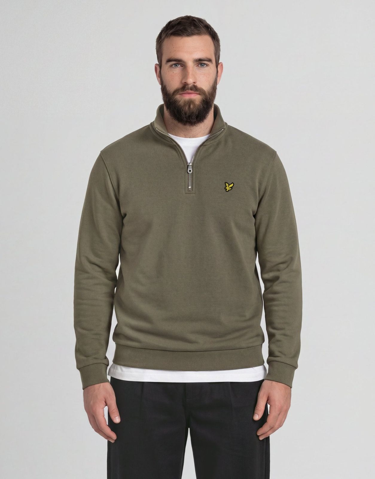 Cotton Loopback 1/4 Zip Sweatshirt