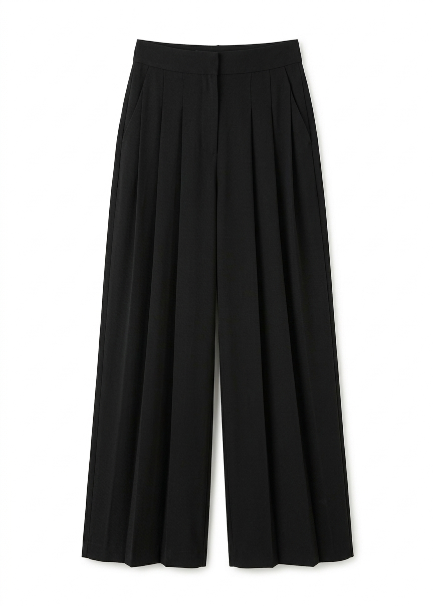 Dillon Pleated Pants - Black