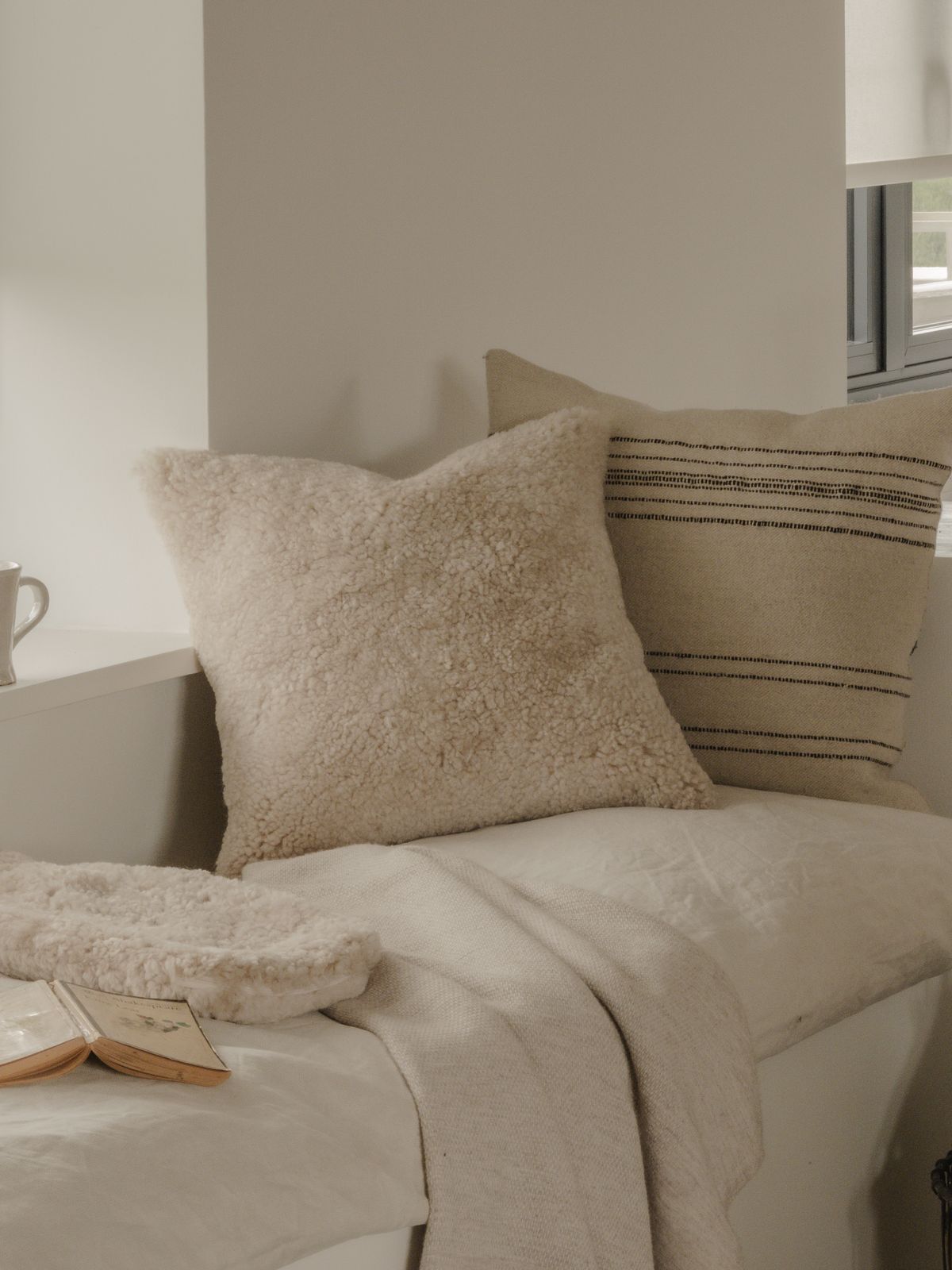 Shearling Cushion - Moonlight