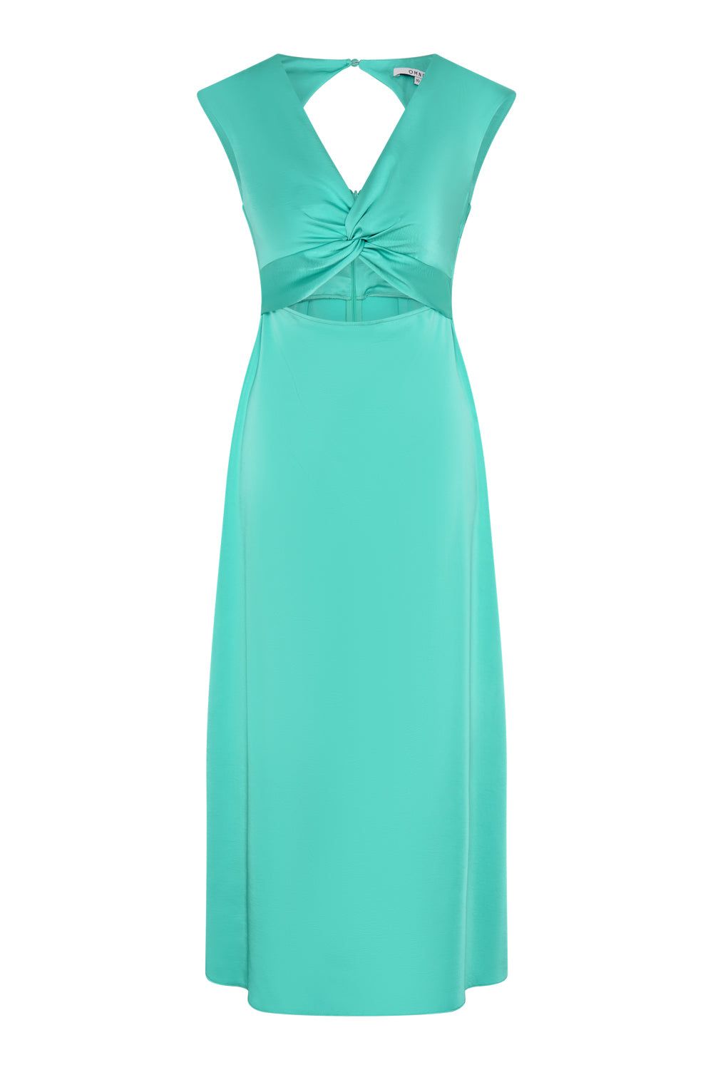 Marin Twist Dress In Turquoise