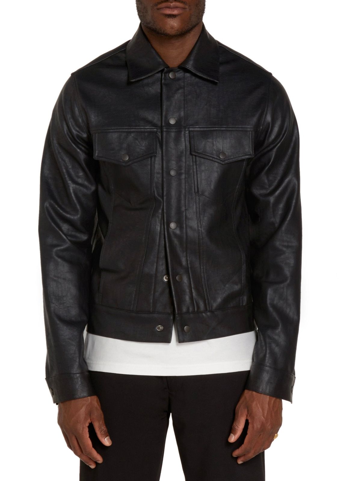 Black Vegan Leather Jacket