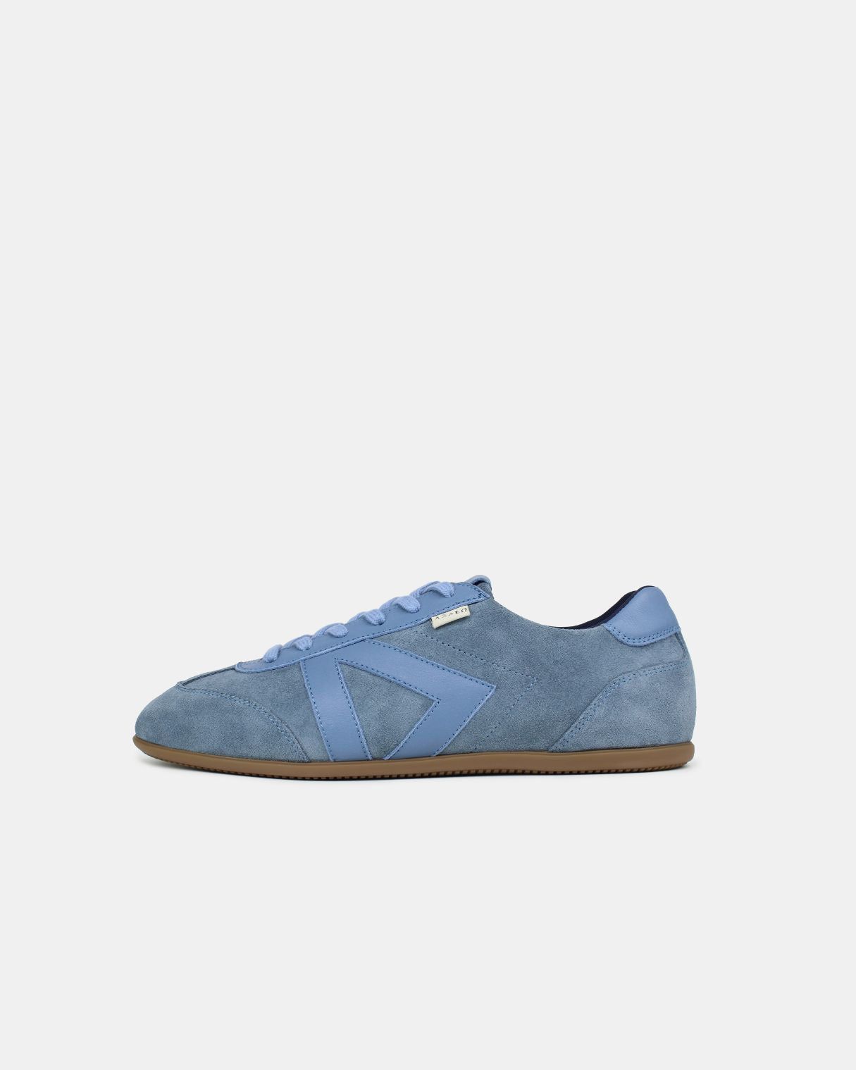 Iris Low Top Trainers - Denim Blue Suede & Leather