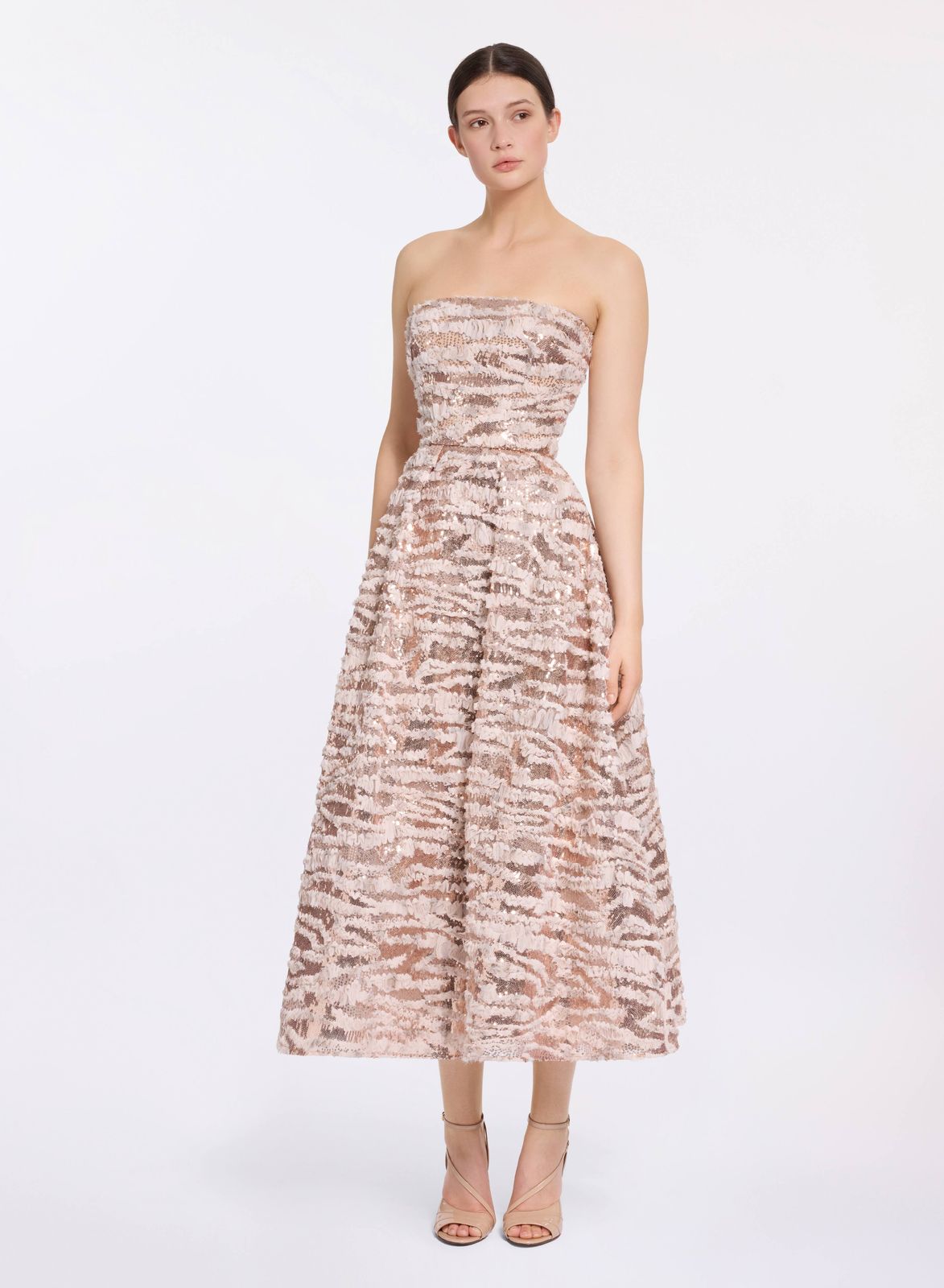 Strapless Midi Dress