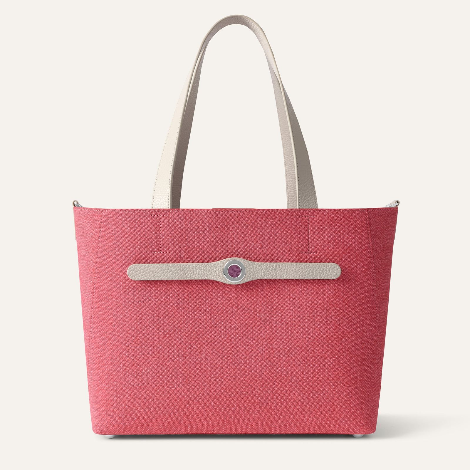 Sarah Tote | Strawberry Porcelain with Silver hardware
