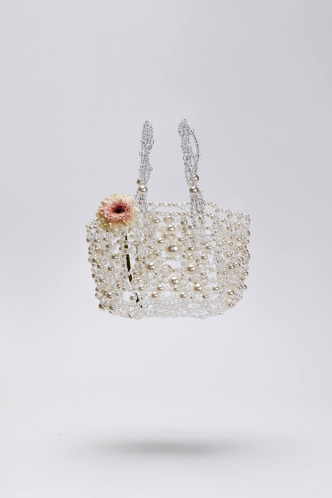 Bubble Weave Basket Pearl