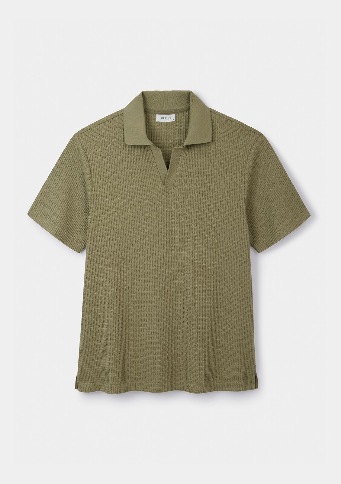 Sage Jersey Waffle Resort Polo